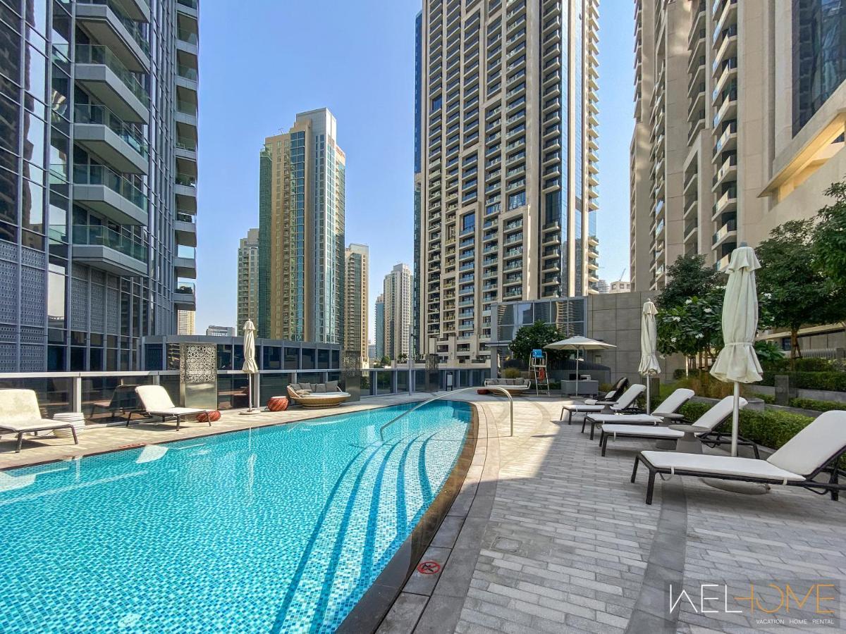 Welhome - Luxury Facing Burj Khalifa With Terrace Apartamento Dubai