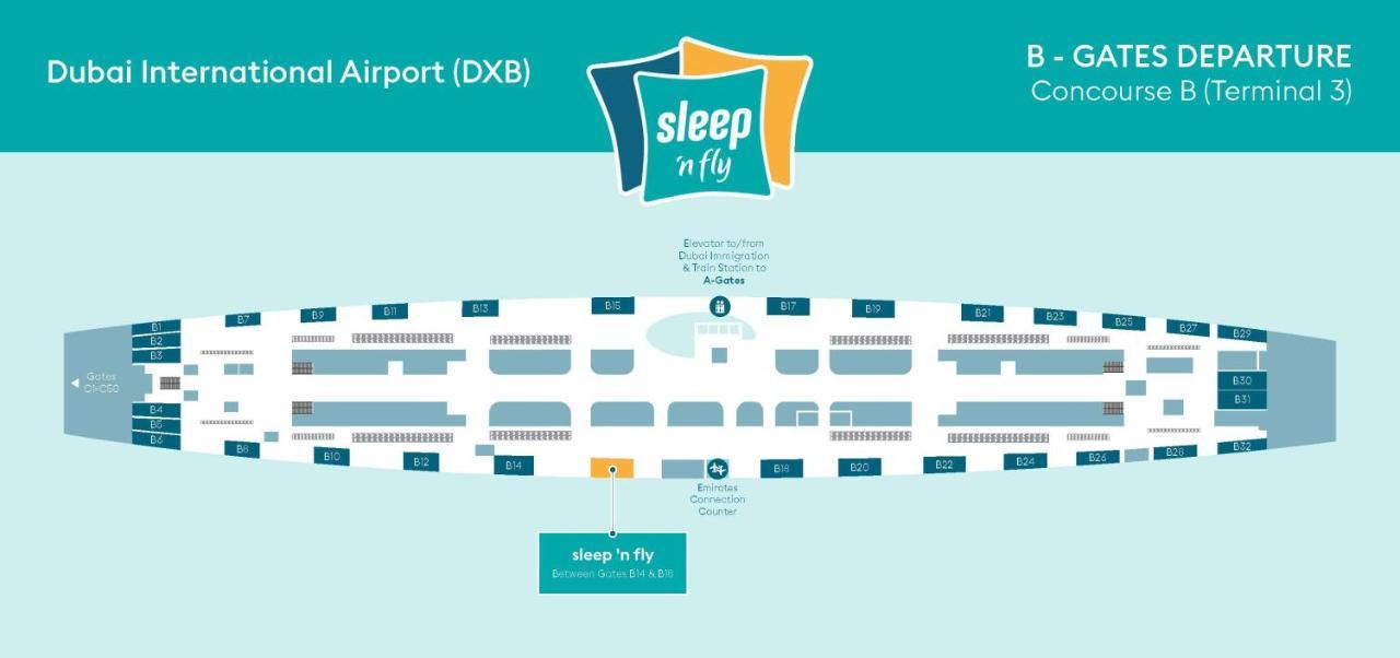 Sleep 'n Fly Sleep Lounge, B-gates Terminal 3 - Transit Only * Dubai