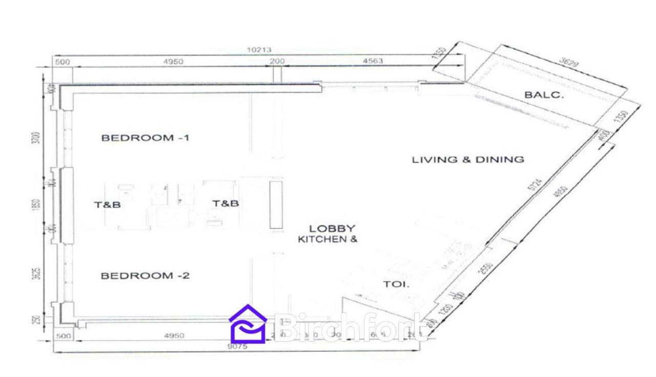 Daire Birchfort - Newly Renovated Huge 2 Bedroom