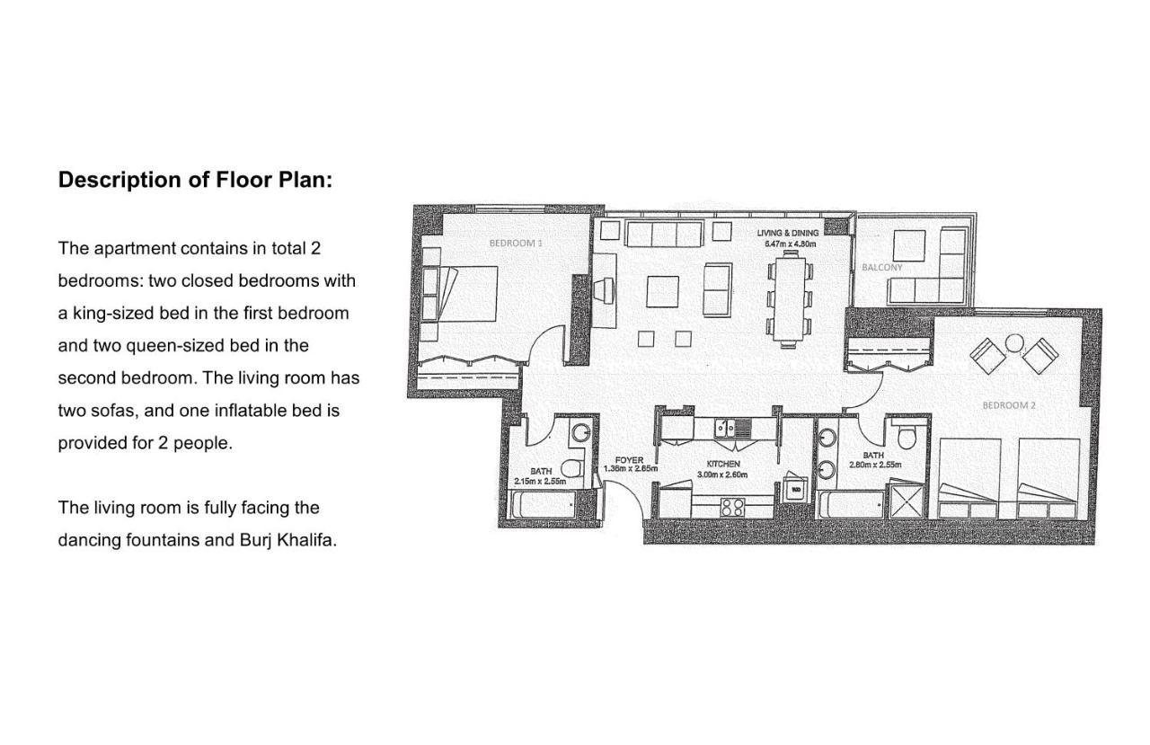 Elite Royal - Luxurious - Burj Khalifa & Fountain View - Principal Apartamento *