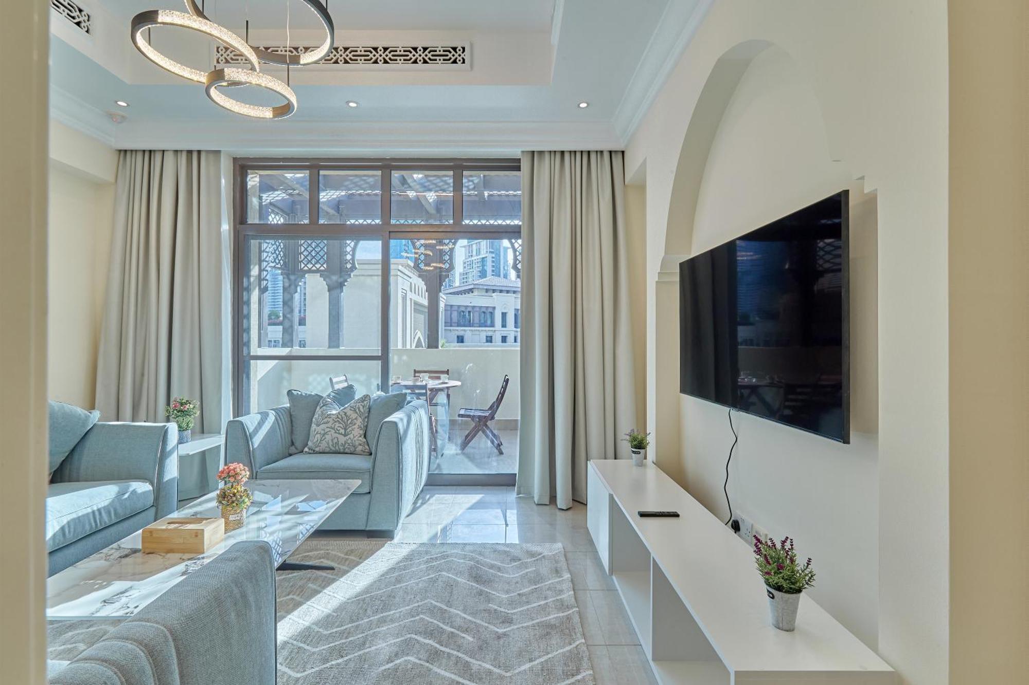Golden Homes Souk Al Bahar Burj Khalifa View Tajer Residences 1br Mint Avenue Near , Mall & Burj Khalifa Daire Dubai