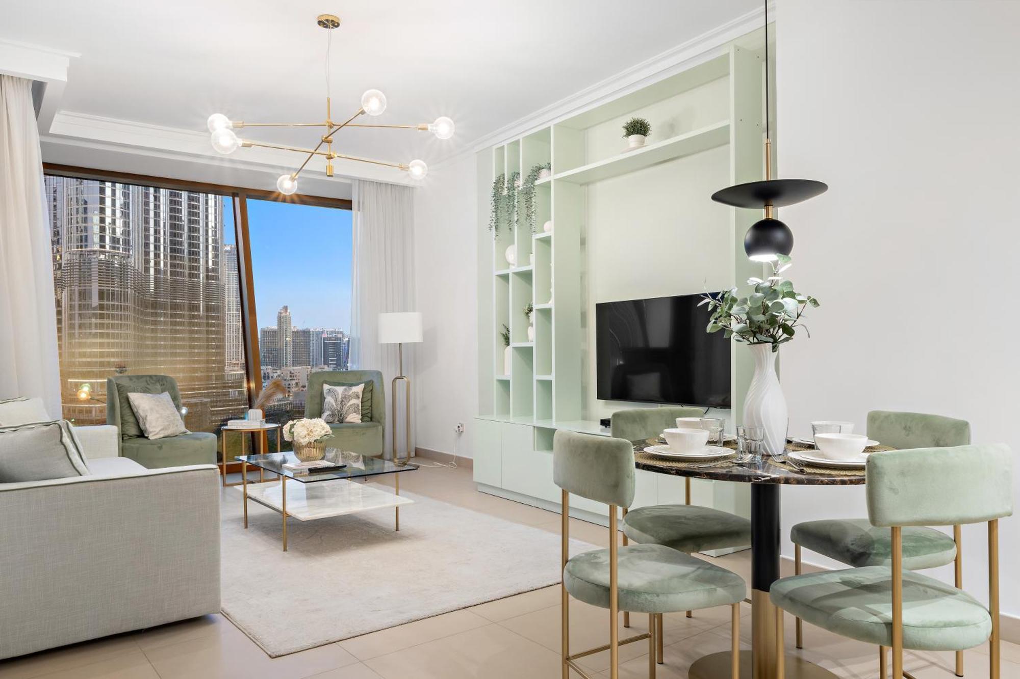 First Class 1br With Full Burj Khalifa View Apartment