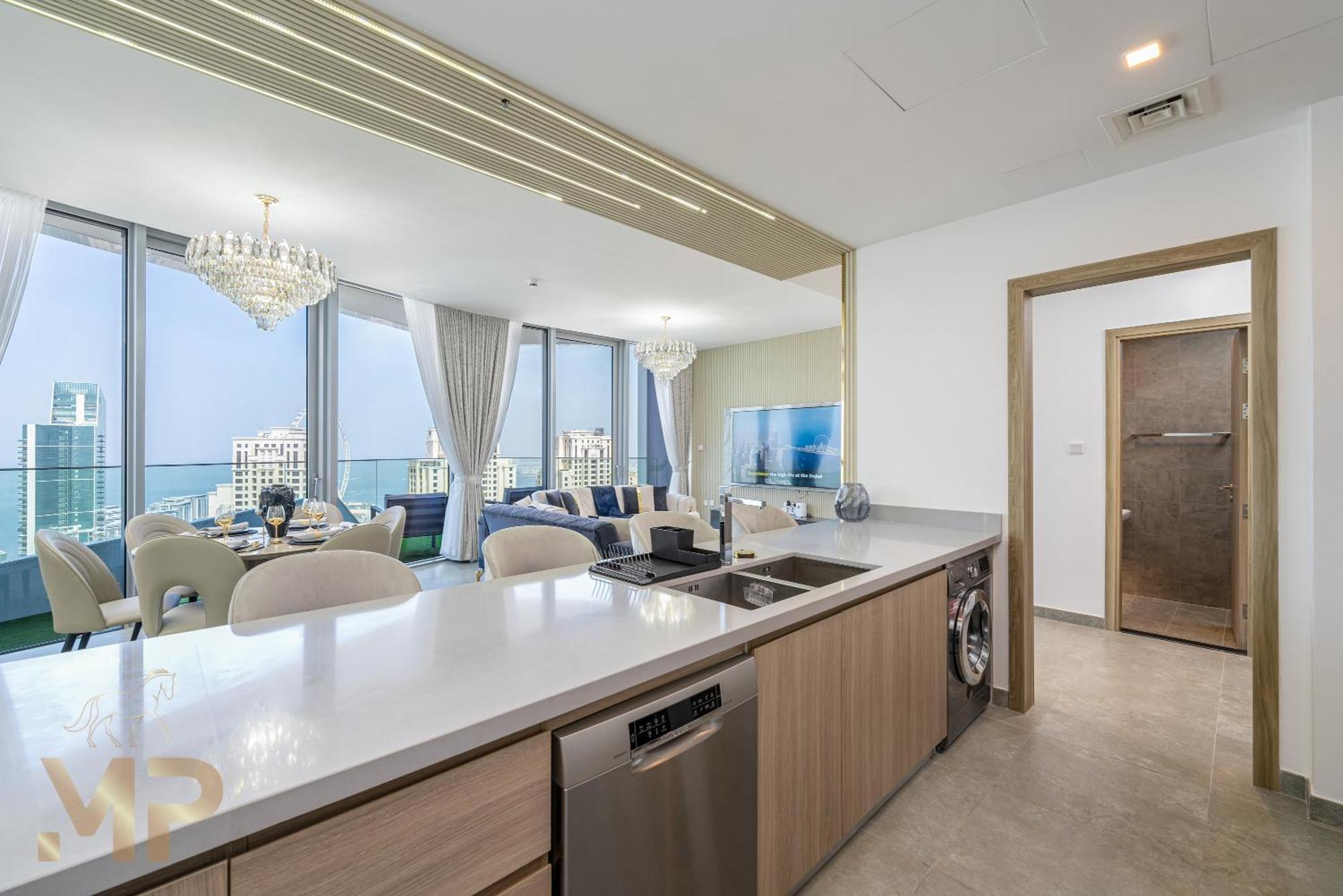Marco Polo - Surreal Sea, Marina & Eye View On High Floor * Dubai