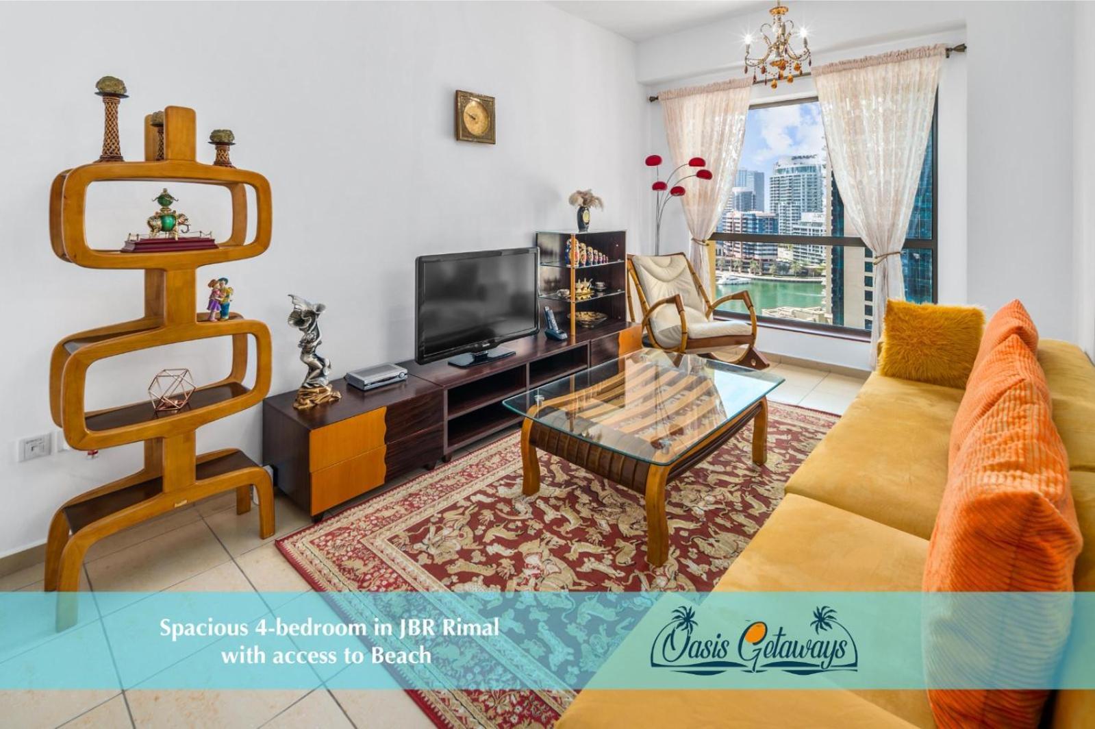 Spacious 4-bed In Jbr Rimal With Access To Beach! Dubai