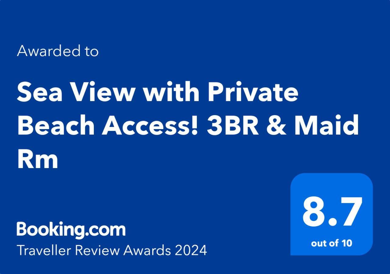 Apartment Sea View With Private Access! 3br & Maid Rm