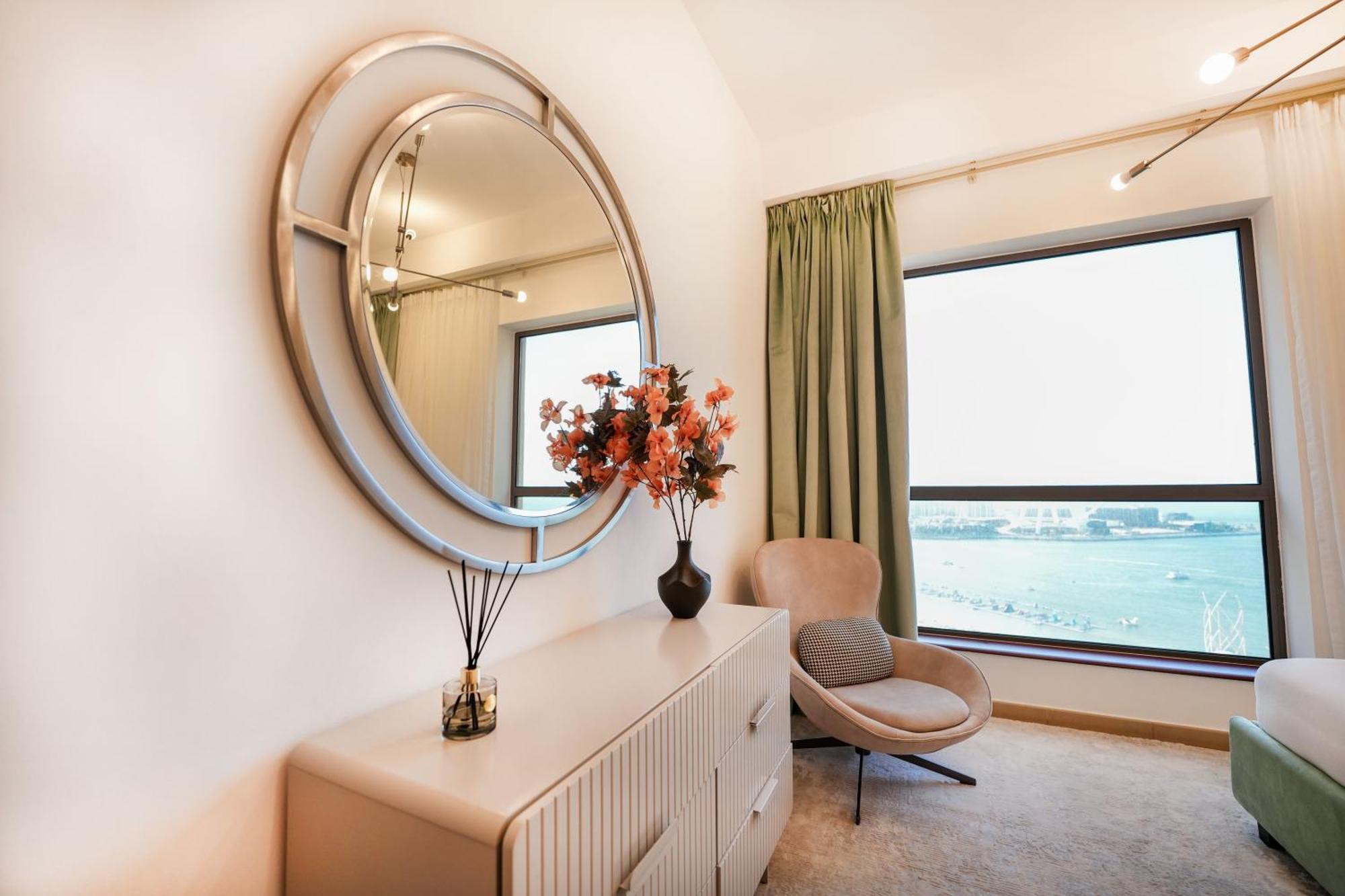 Magnificent Beachfront Two Bedroom With Full Sea & Beach View Apartment Dubai