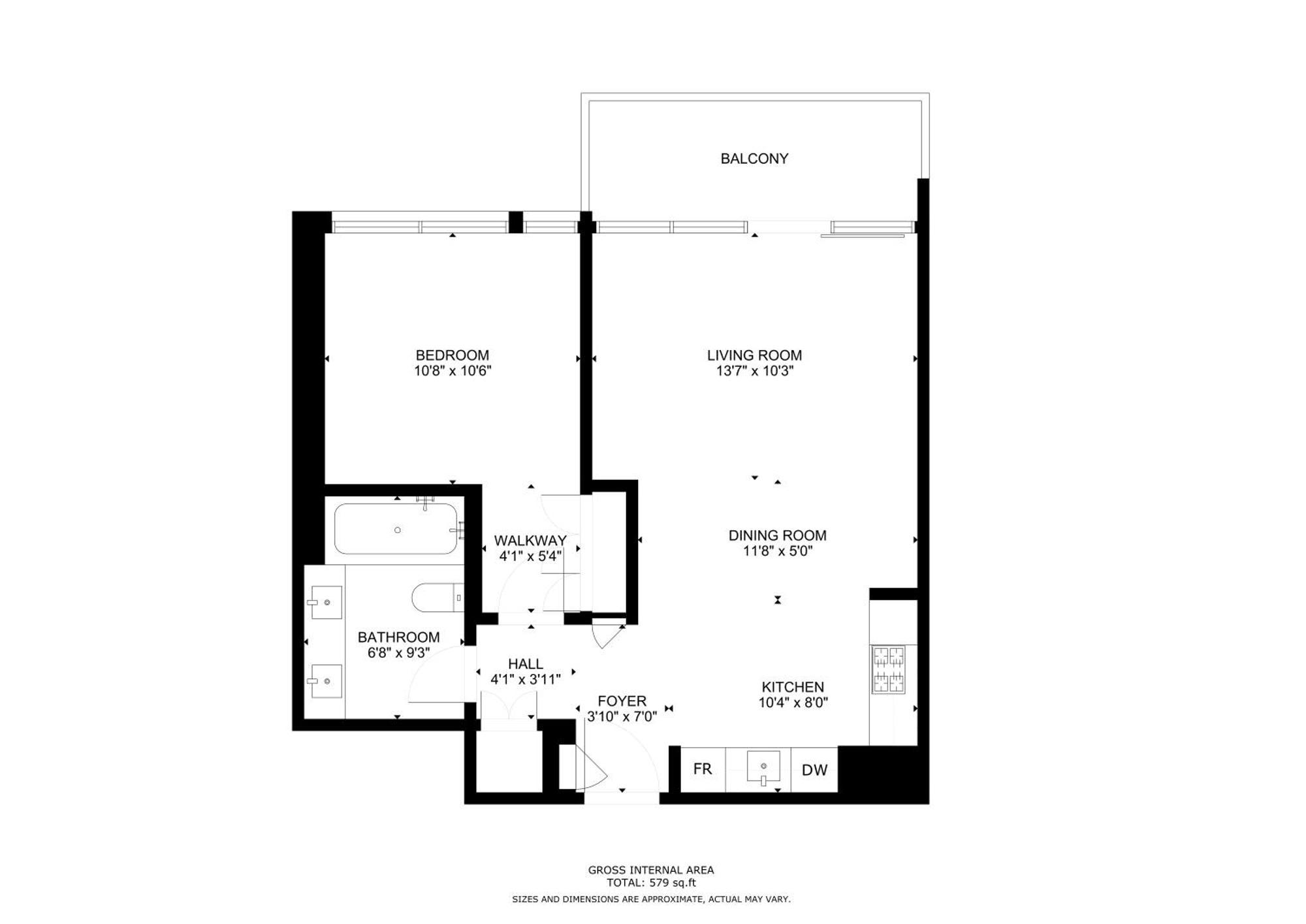 Apartment Palace Residences - Modern One Bedroom Dubai