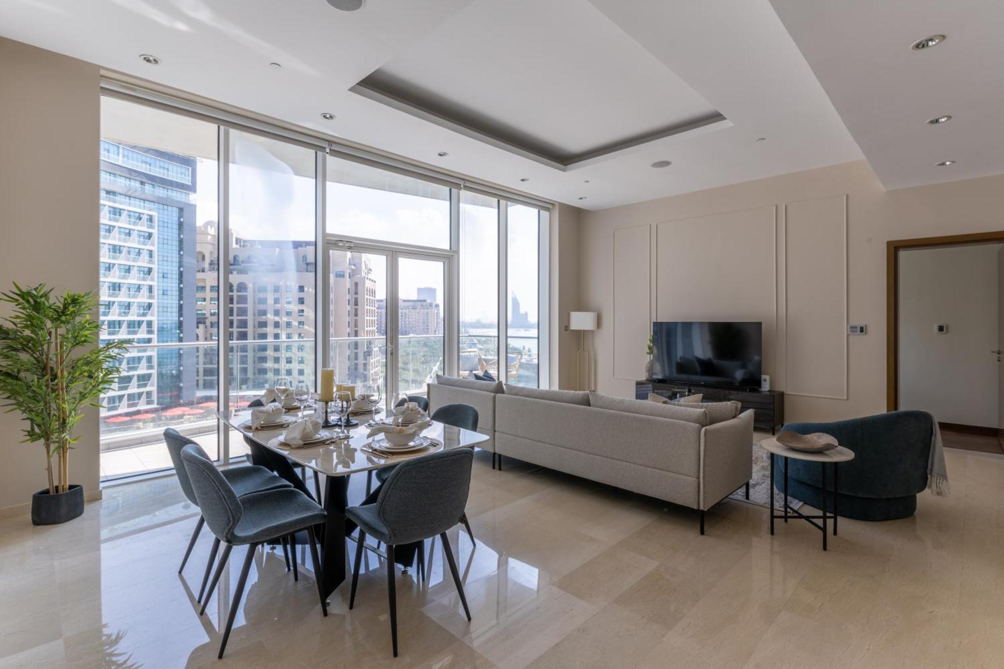 Oceana Residences - Palm Jumeirah - 3Br - Sea View - Beach Access Apartamento Dubai