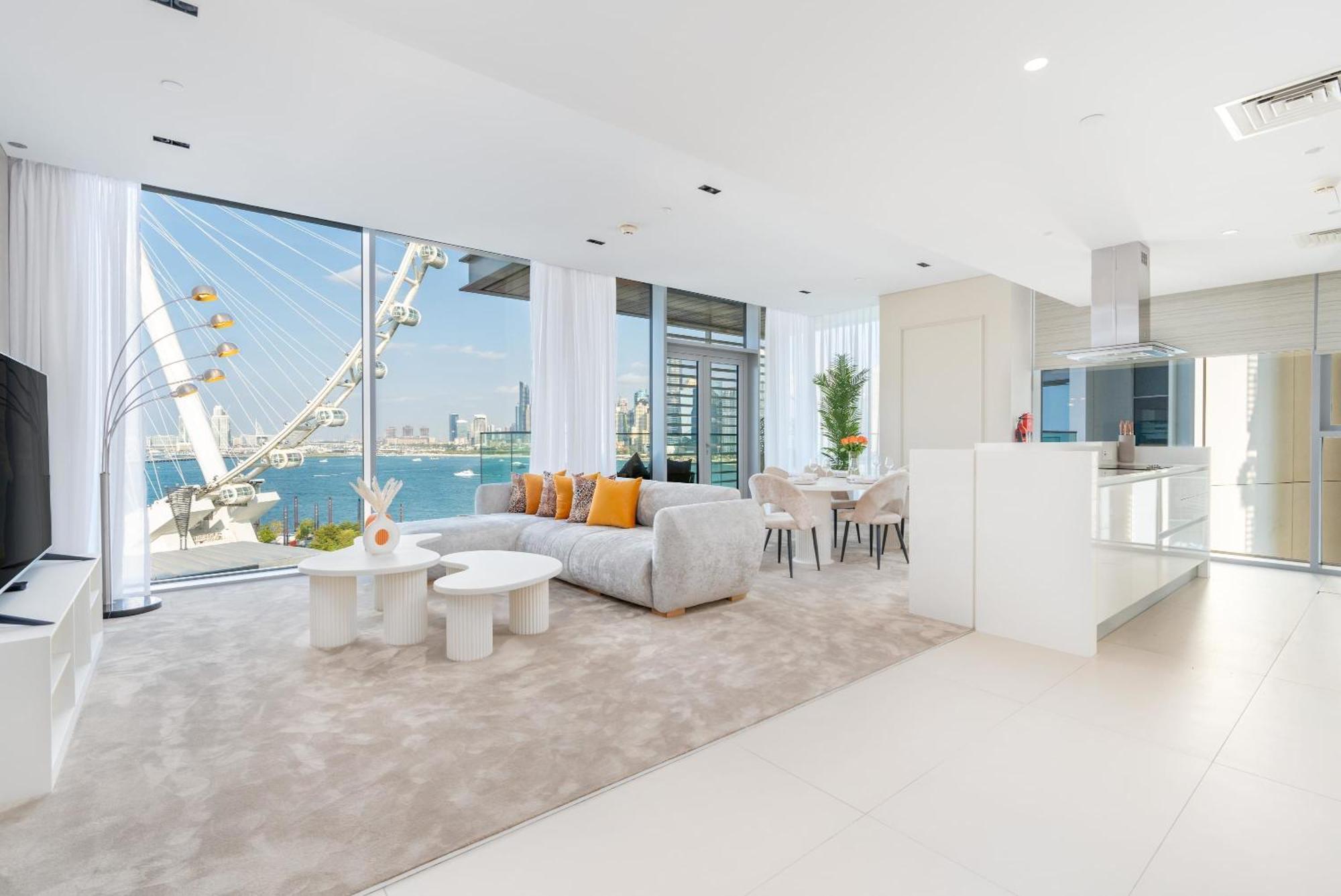 Bluewaters Luxe 3br With Maids - Panoramic Sea View - Cityapartmentstay *