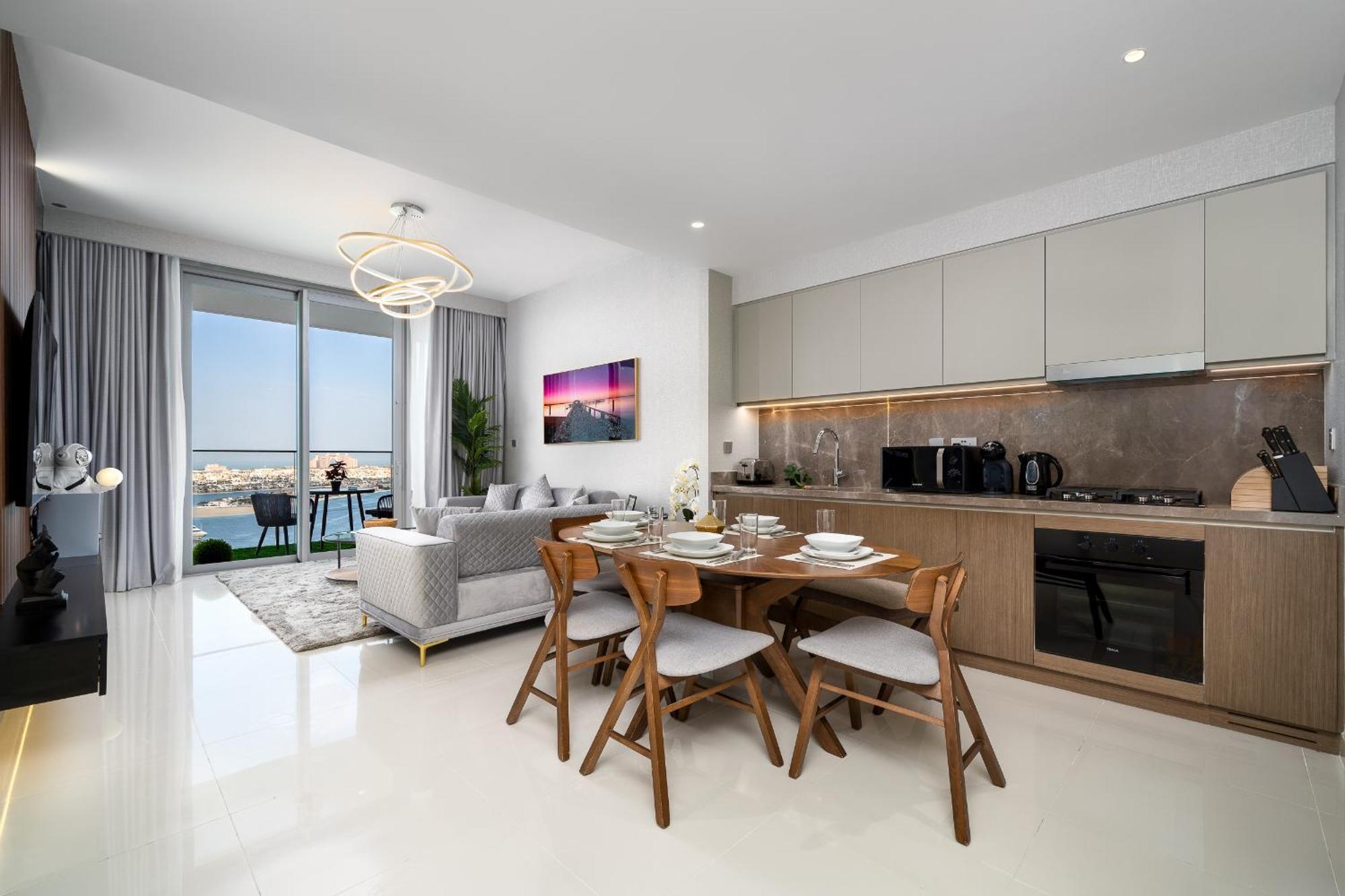 *private Beach* Ocean View Emaar Beachfront Apartamento *
