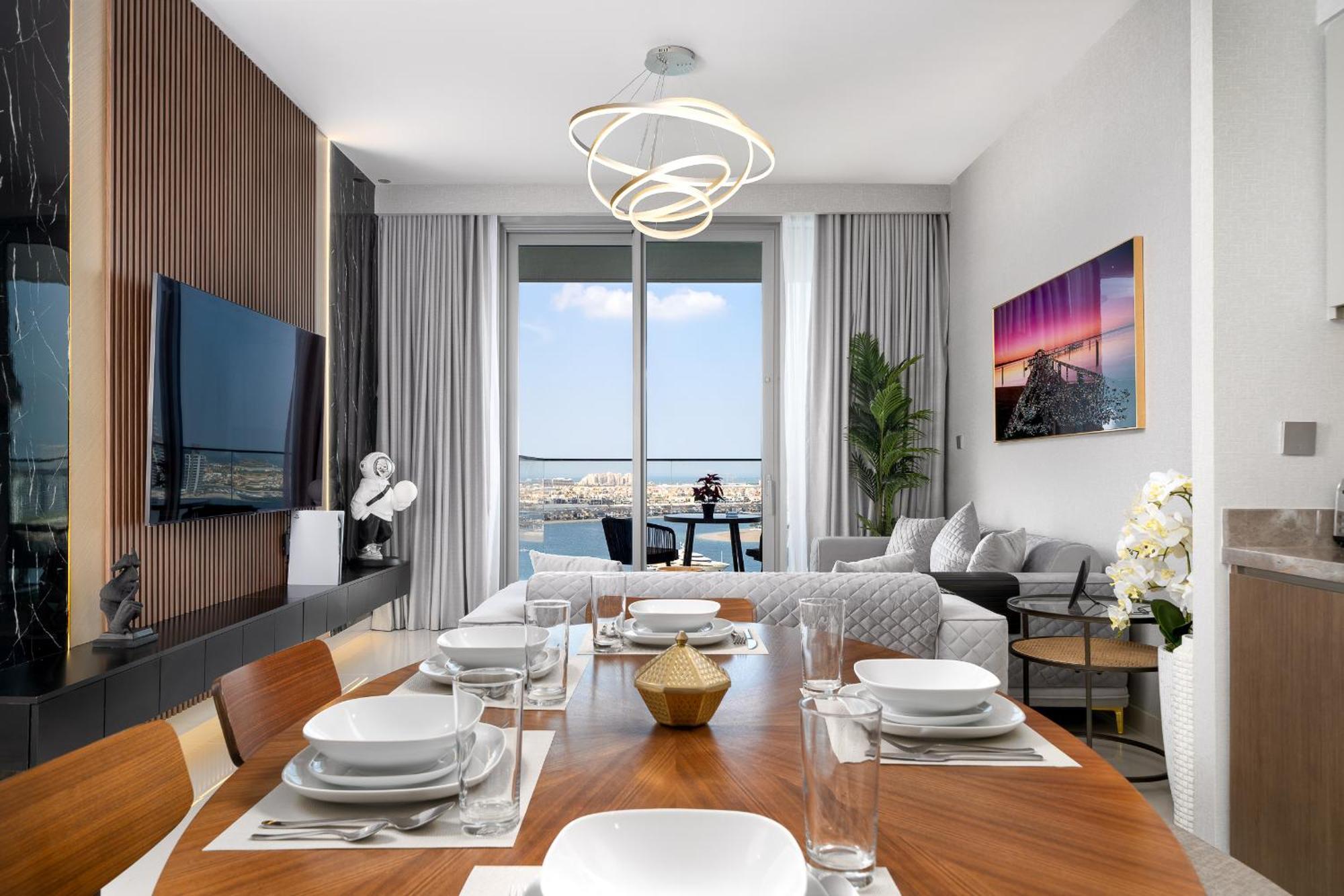 *private Beach* Ocean View Emaar Beachfront Apartamento