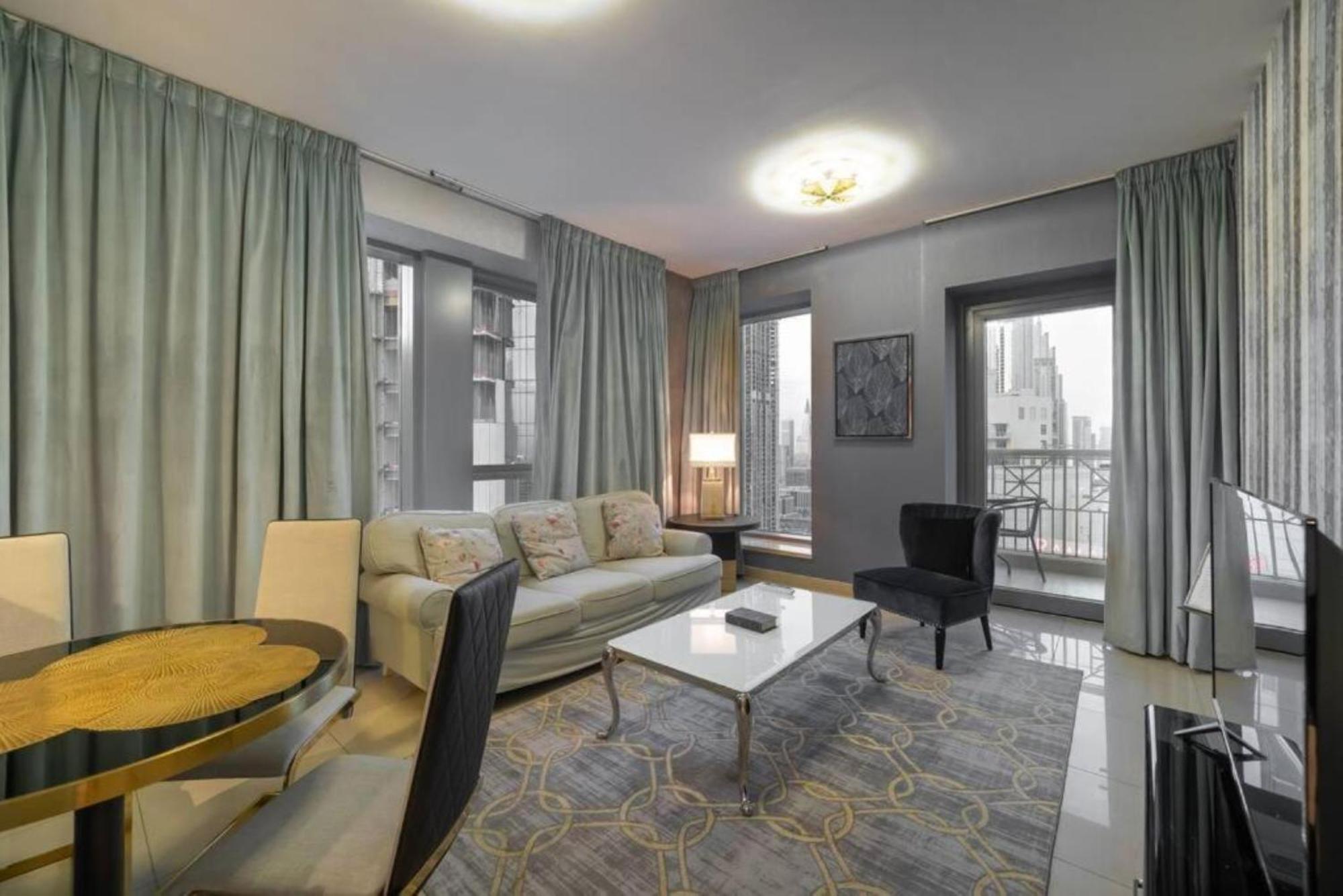 Daire Bellavista - Dazzling High Floor - 2br - 29 Boulevard - Burj Khalifa & Fountain View *