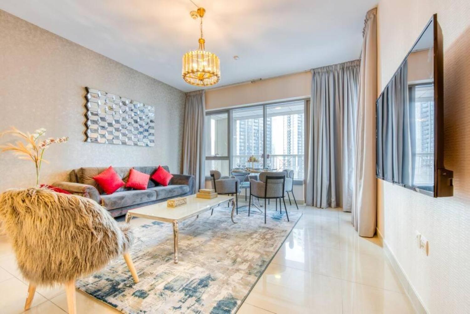 Daire Bellavista - Magnificent - 3br - 29 Boulevard - Partial Burj Khalifa & Fountain Views *