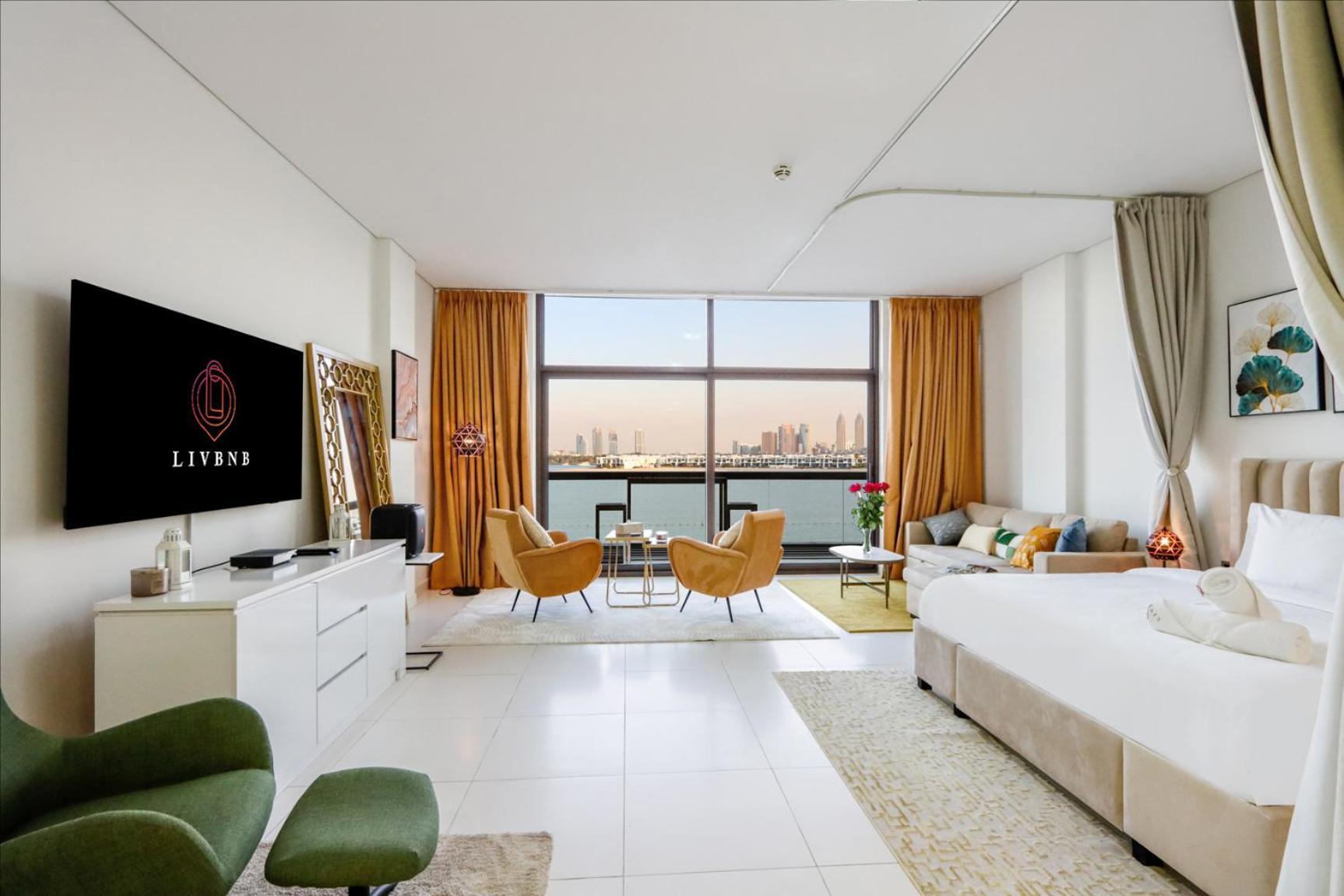 Livbnb Seaside In Palm Jumeirah With Private Terrace And Direct Access To Nakheel Mall Dubai