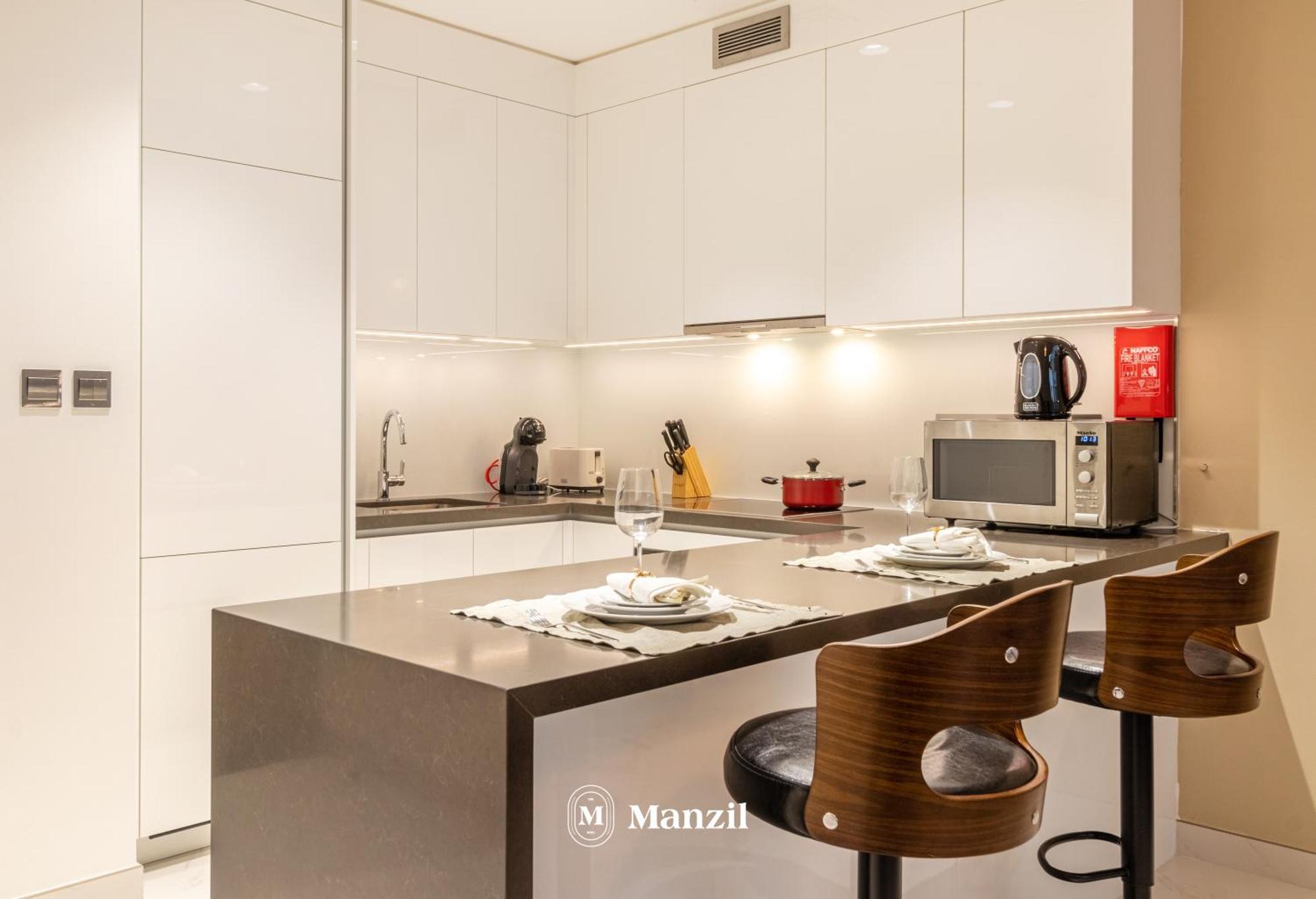 Manzil - 1br In District One Residences With & Lagoon Access *