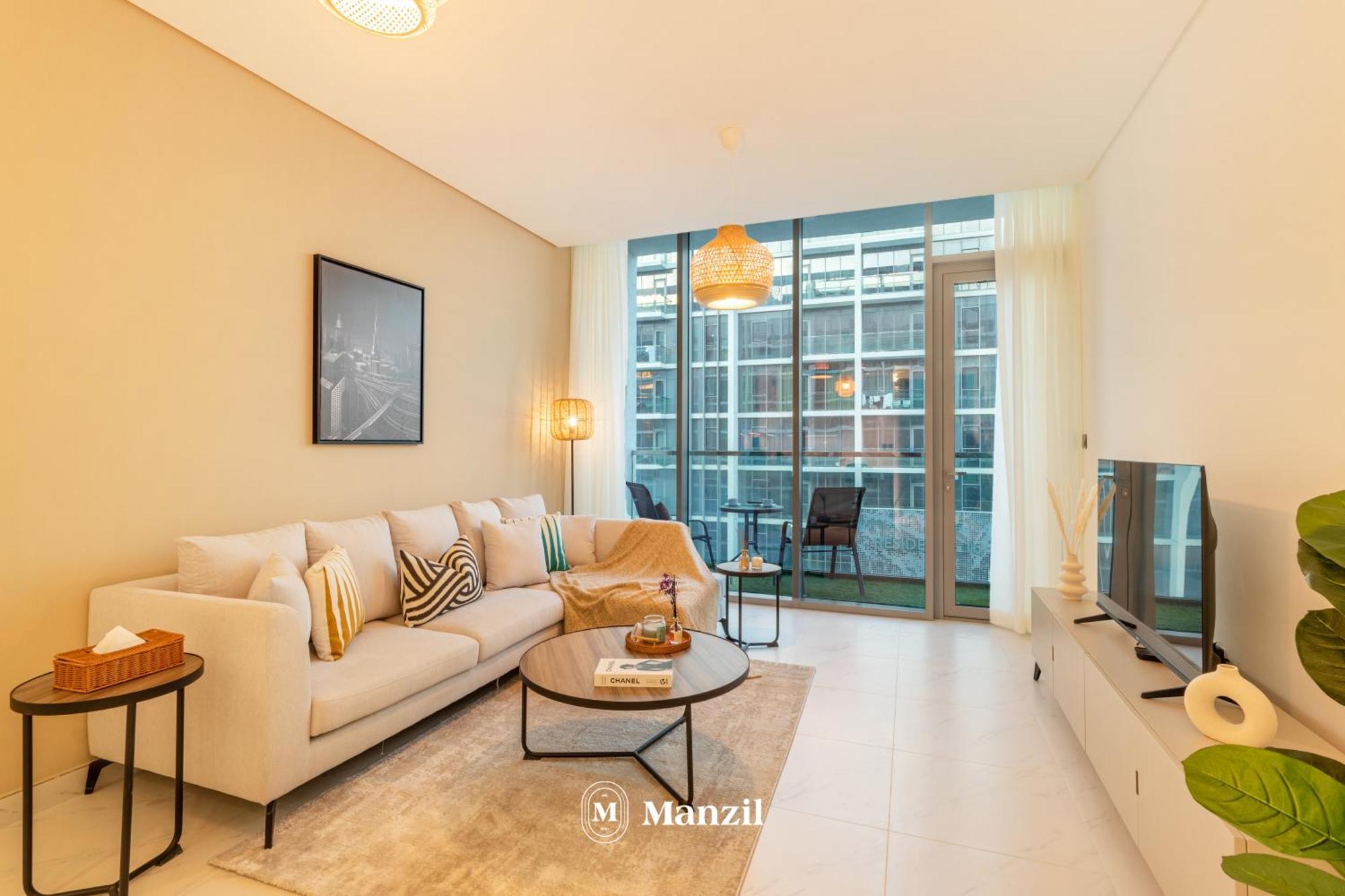 Manzil - 1br In District One Residences With & Lagoon Access *