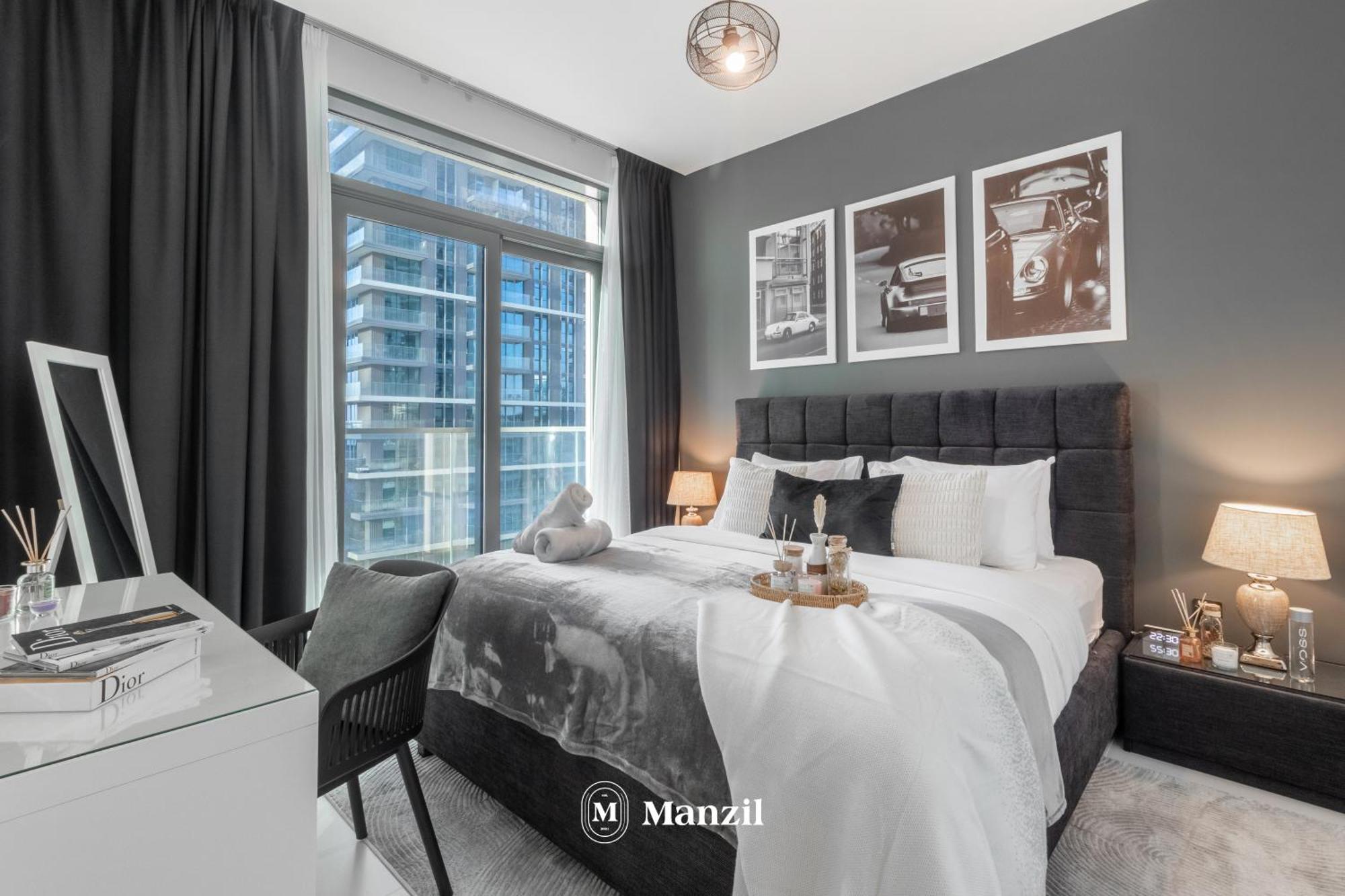 Apartment Manzil - 2br In Emaar Beach Front With Sea View *