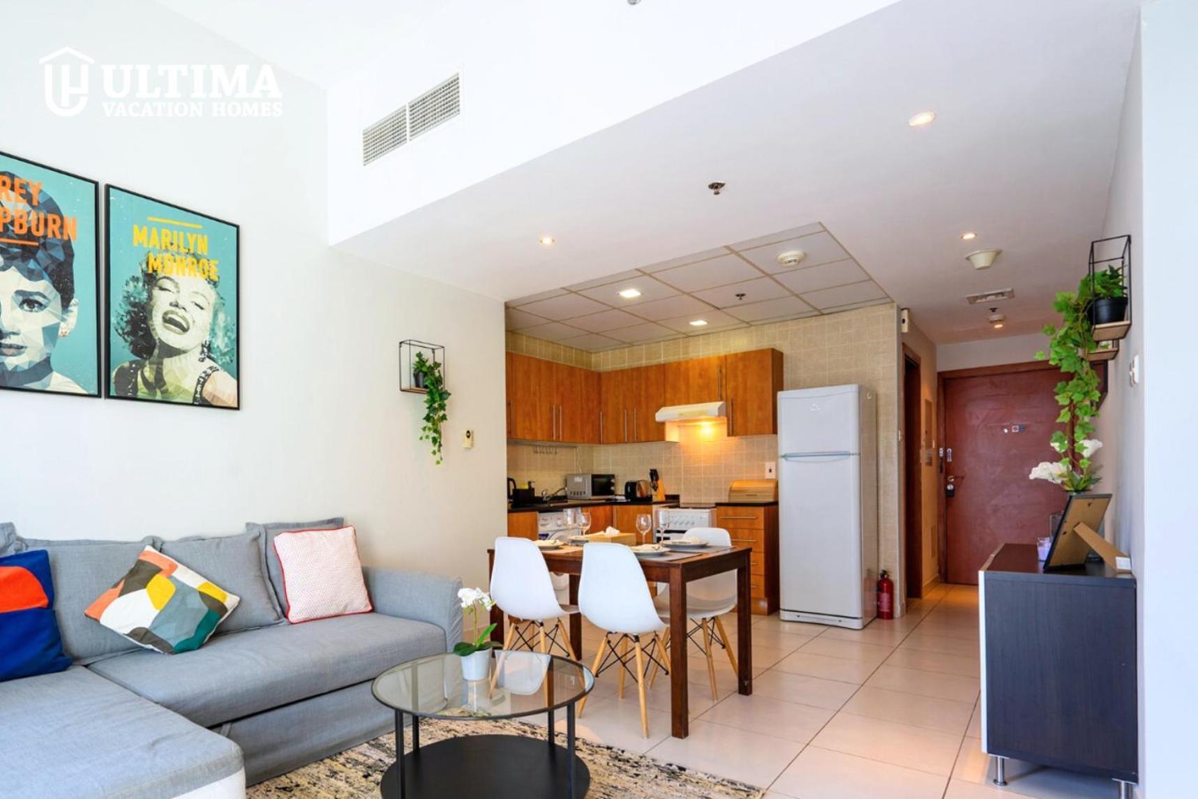 Alluring 1br Opp To Jbr Beach- Marina Views Apartment *