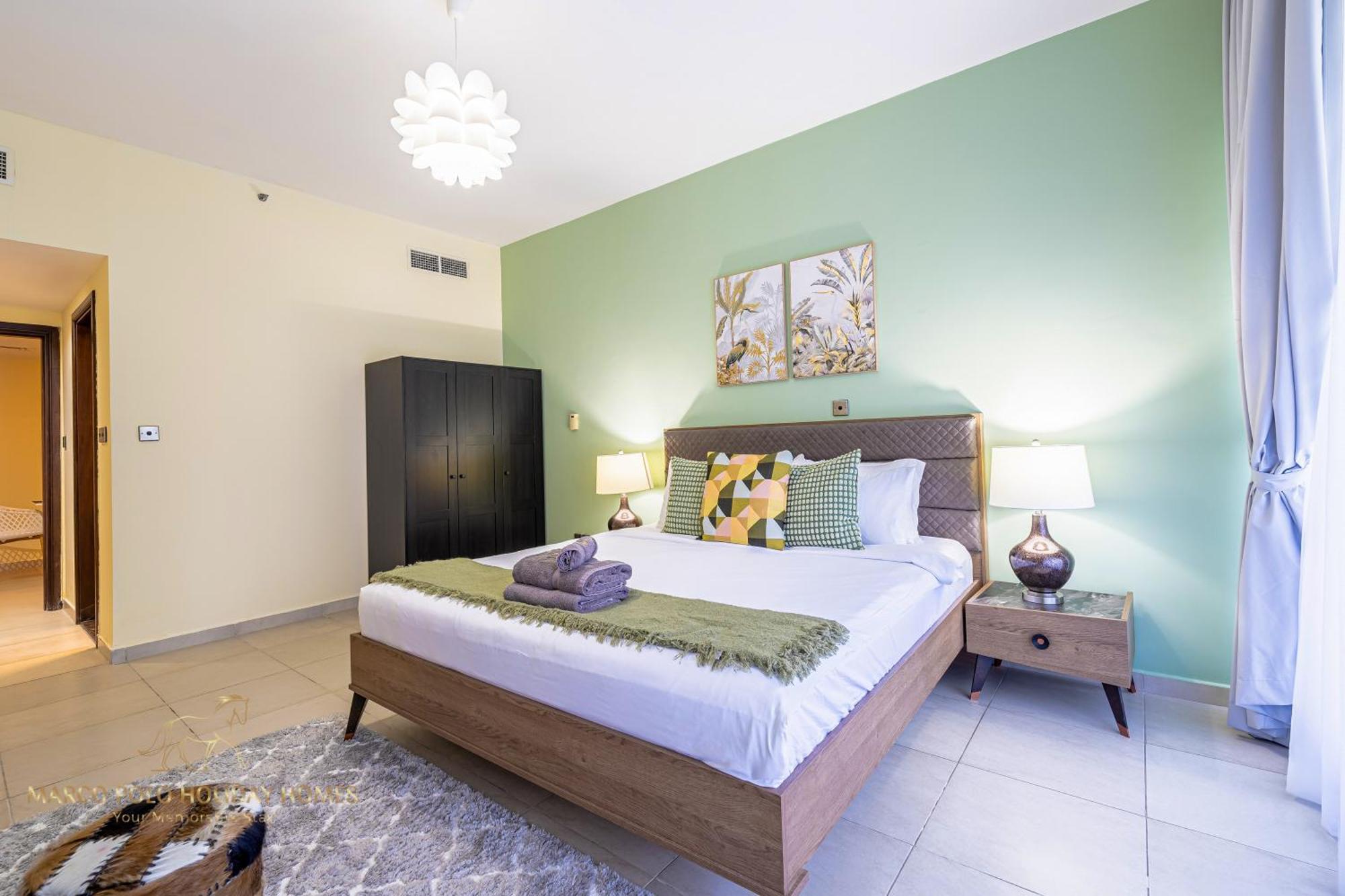 Daire Marco Polo - Striking Views At Jlt , 1 Bedroom 2 Balconies *