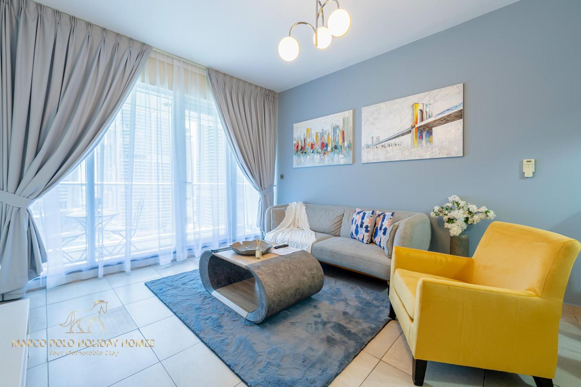 Marco Polo - Striking Views At Jlt , 1 Bedroom 2 Balconies Daire