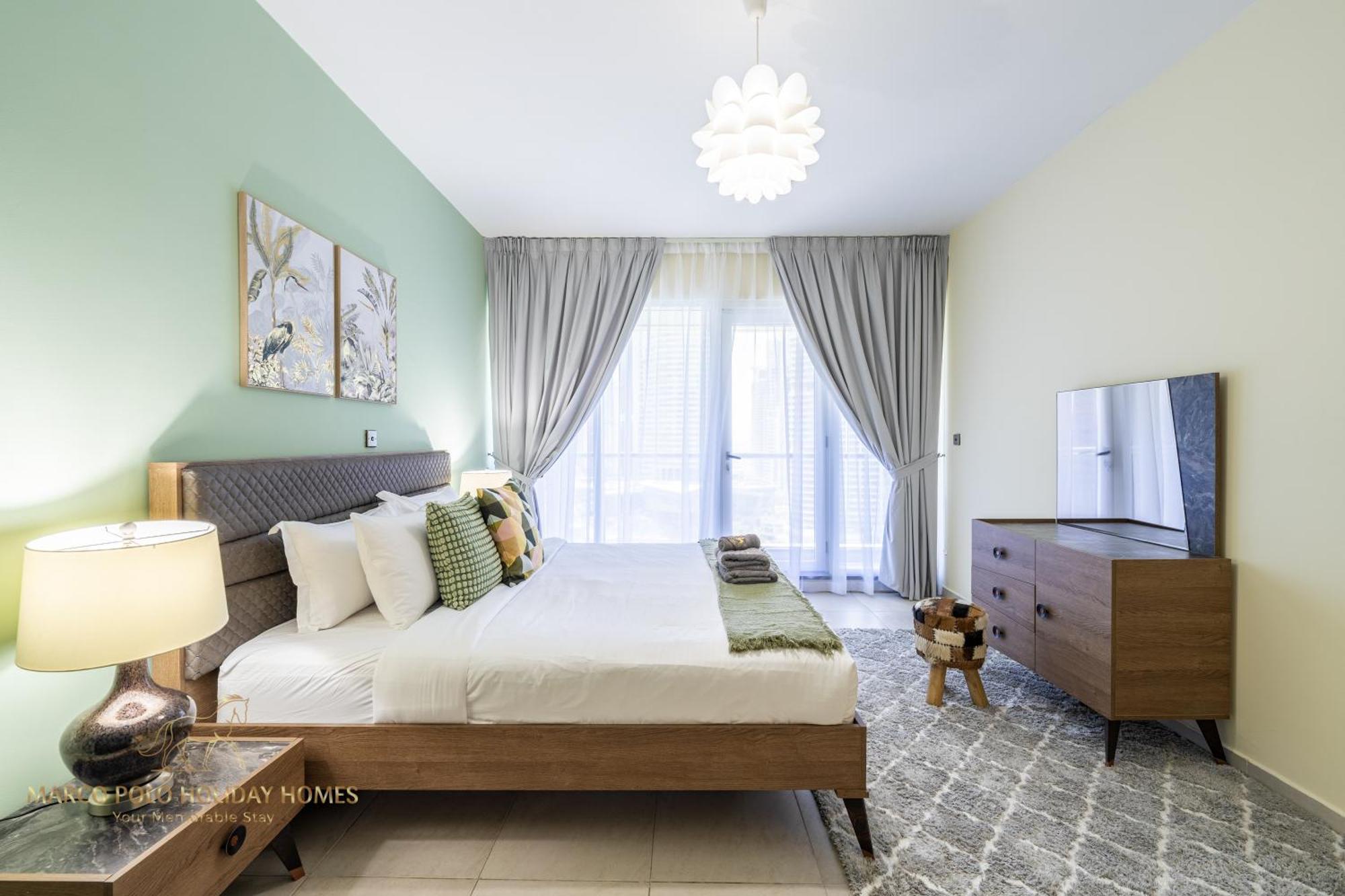 Daire Marco Polo - Striking Views At Jlt , 1 Bedroom 2 Balconies *
