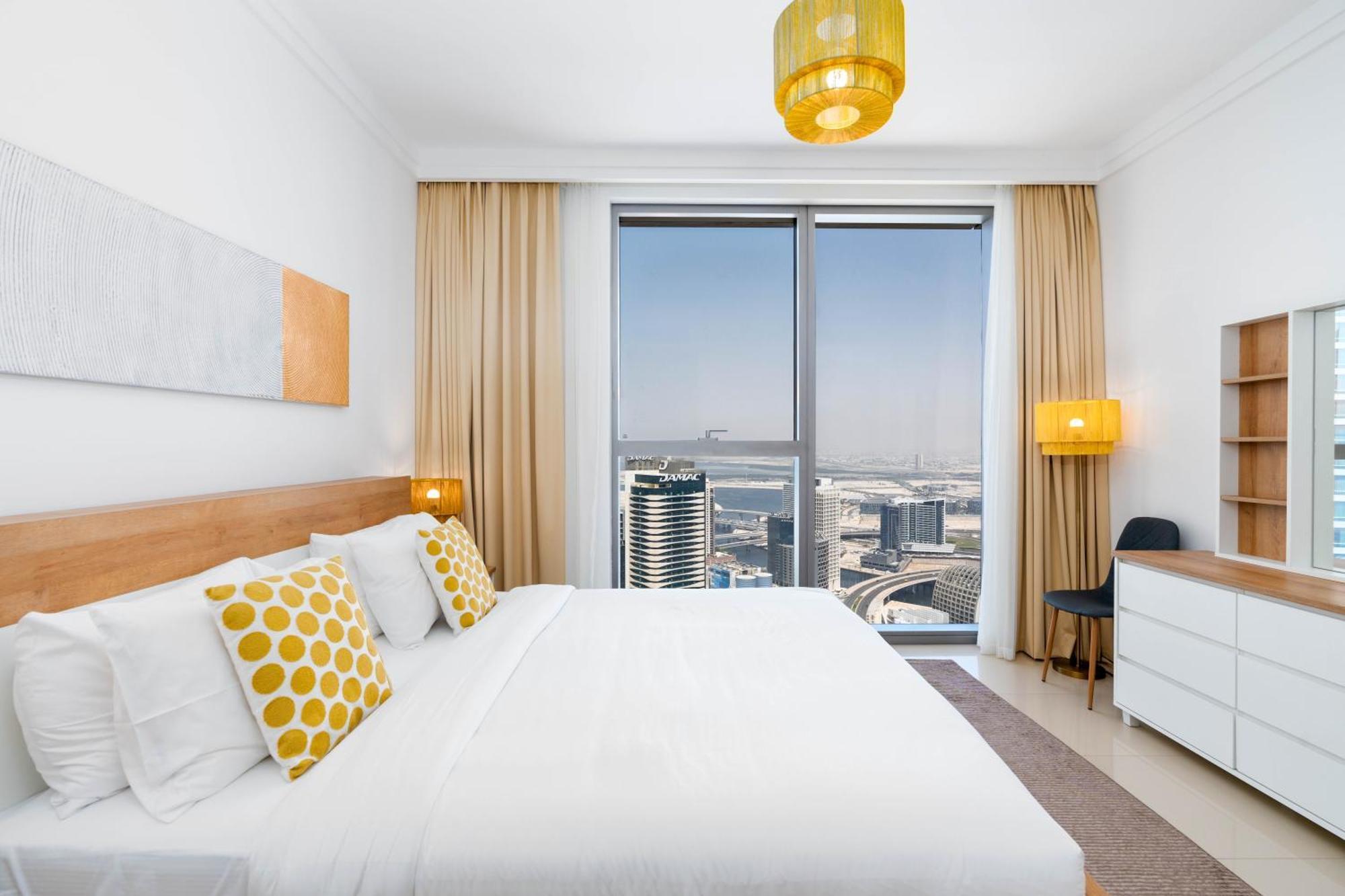 Unified Vacation Homes-1 Bed Apt With Stunning View-high Floor-free Pool Gym *