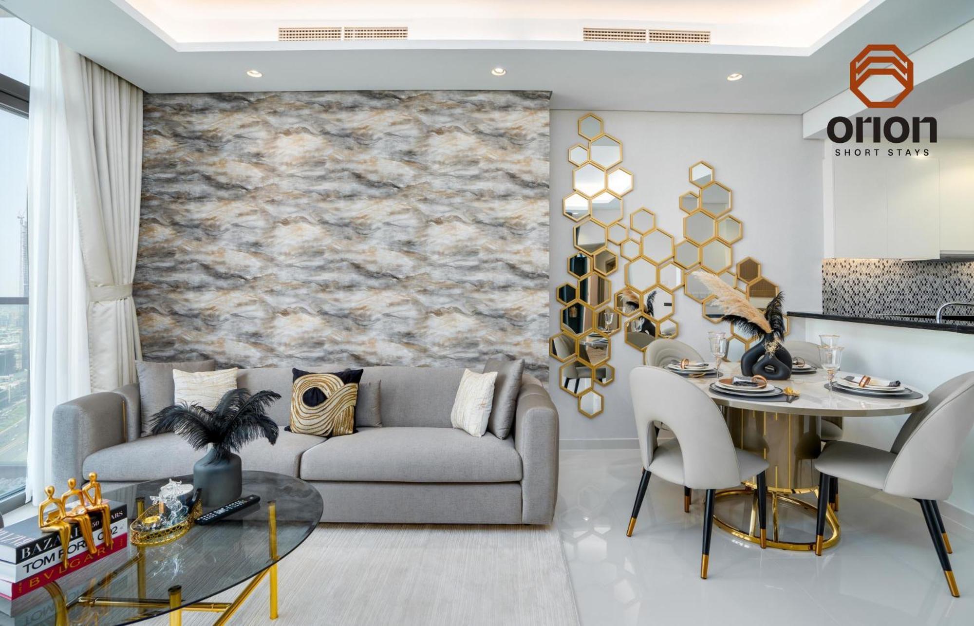 Paramount Skyline: Luxe 2-bed With Burj Views And Rooftop Oasis