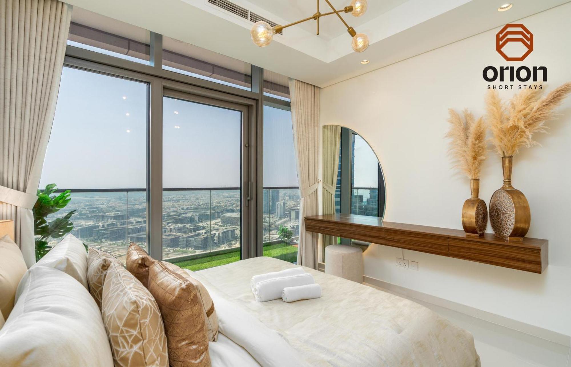Paramount Skyline: Luxe 2-bed With Burj Views And Rooftop Oasis