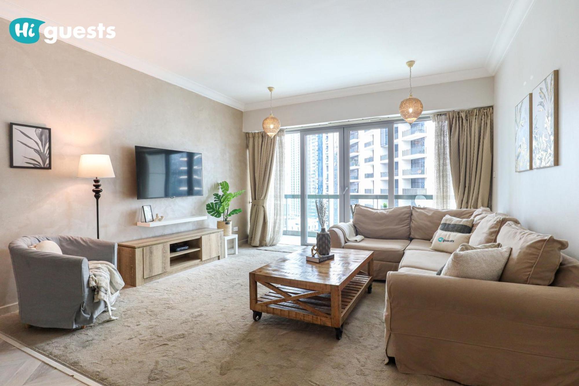 Apartment Higuests - Royal 2br With Balcony Near Burj Khalifa