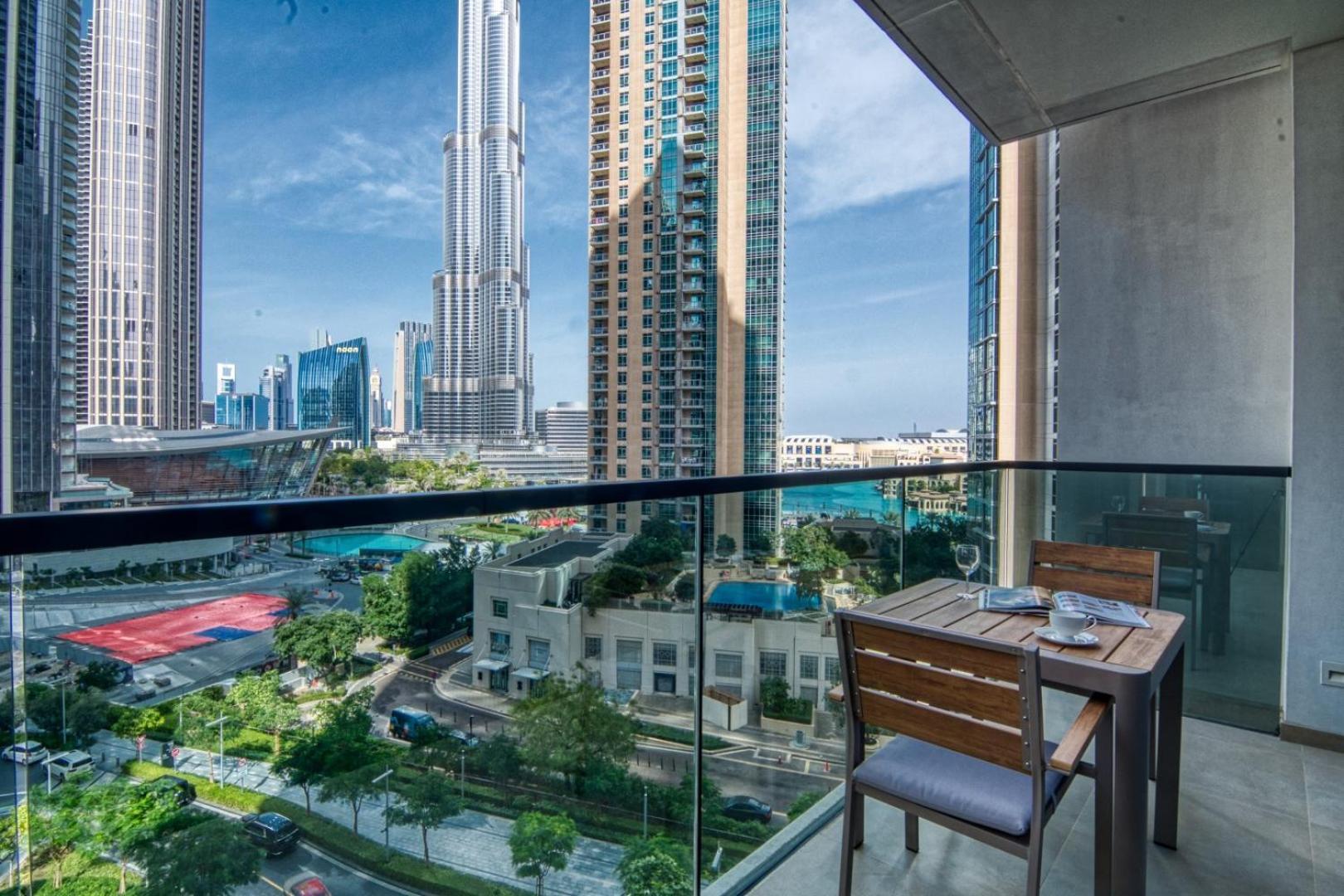 Apartment Full Burj Khalifa View - Two Balconies *