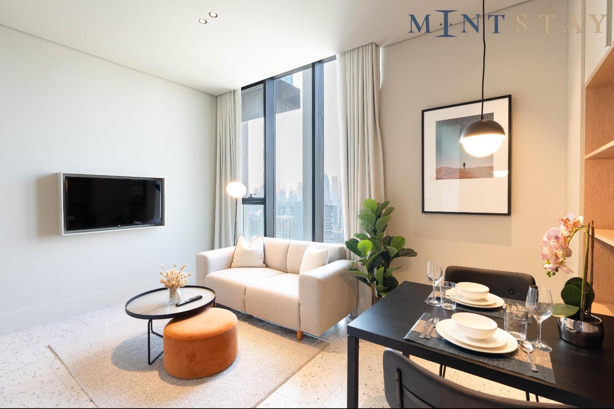 Upside Living, Burj Khalifa View, Business Bay - Mint Apartment *