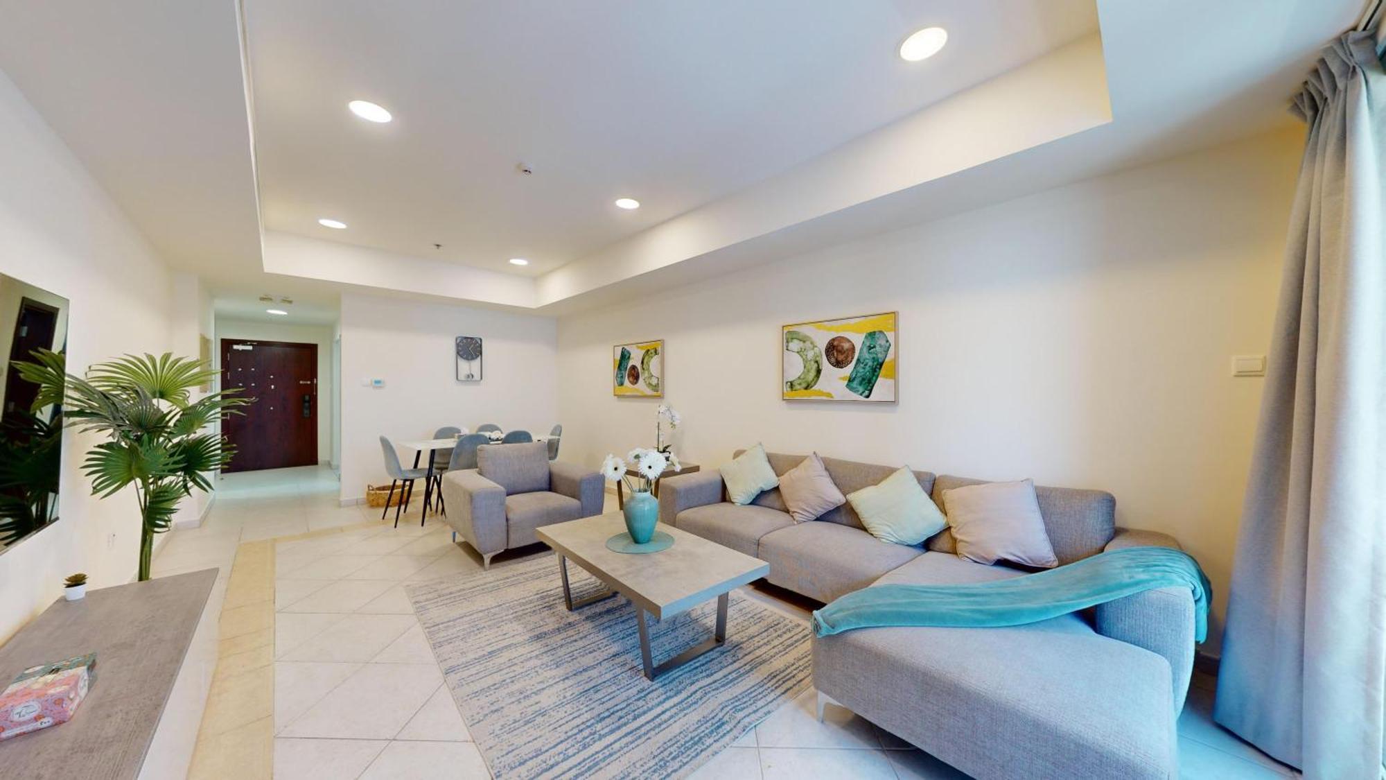 Apartment 50 Percent Offer ! Iconic Princess Tower ! 64th Floor ! Sea View & Marina Walk View ! 3min To Marina Beach & Tram ! Spacious *