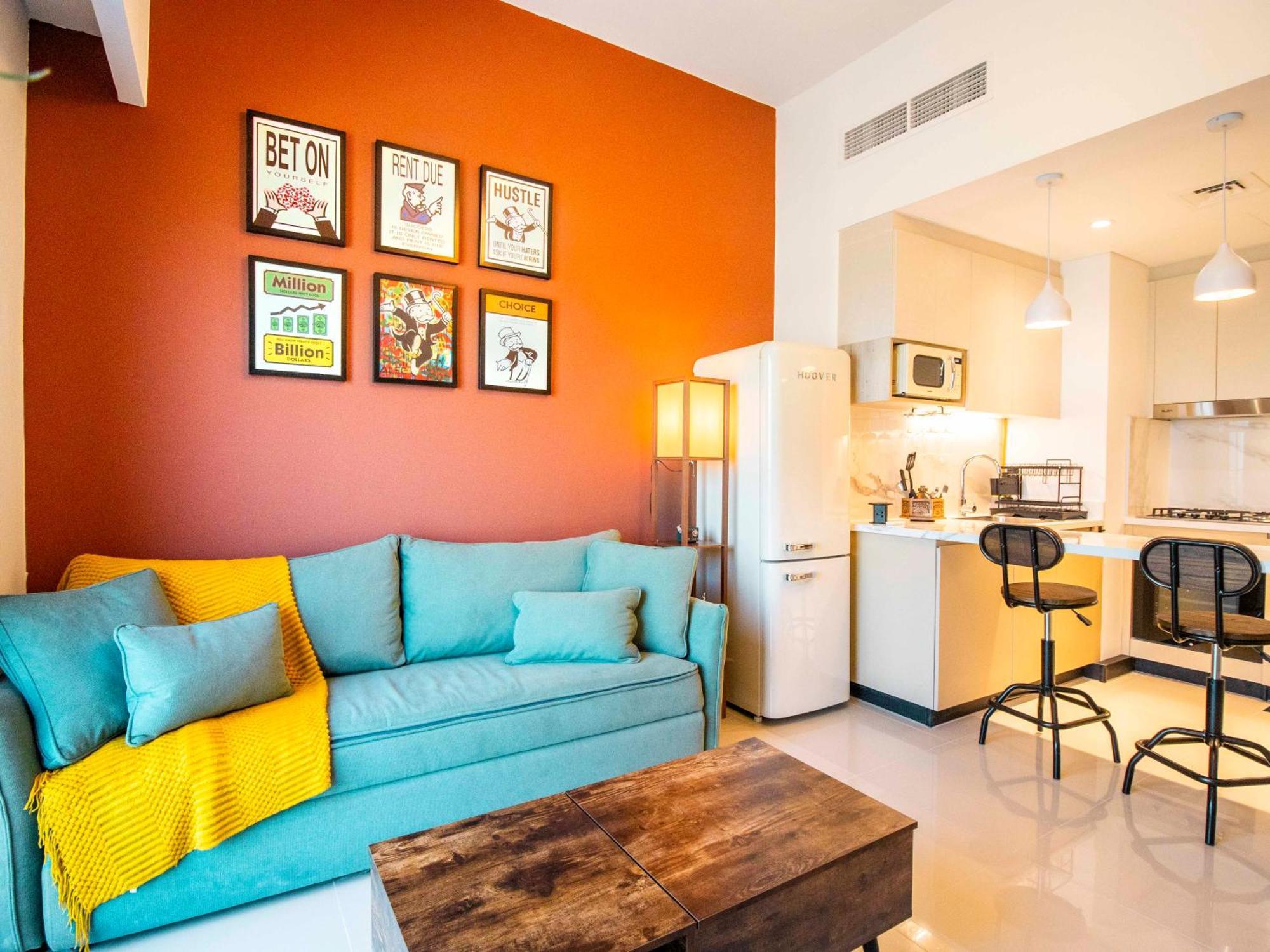 Daire Luxury 1-bedroom Hideaway In Meydan Dubai