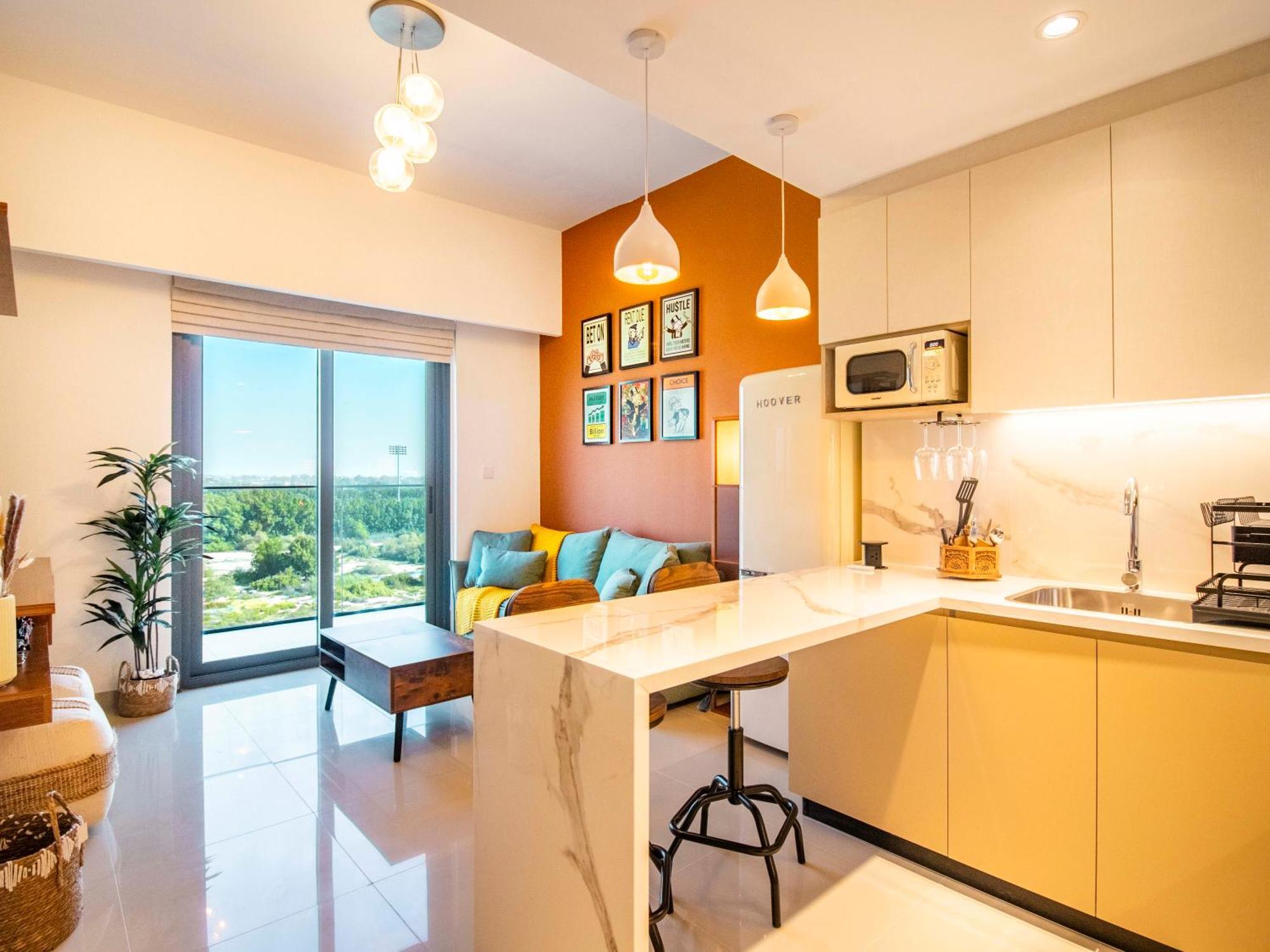 Daire Luxury 1-bedroom Hideaway In Meydan Dubai