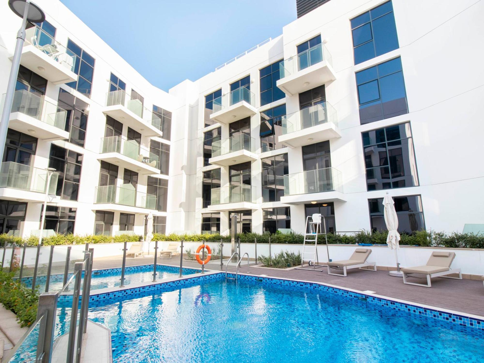 Daire Luxury 1-bedroom Hideaway In Meydan