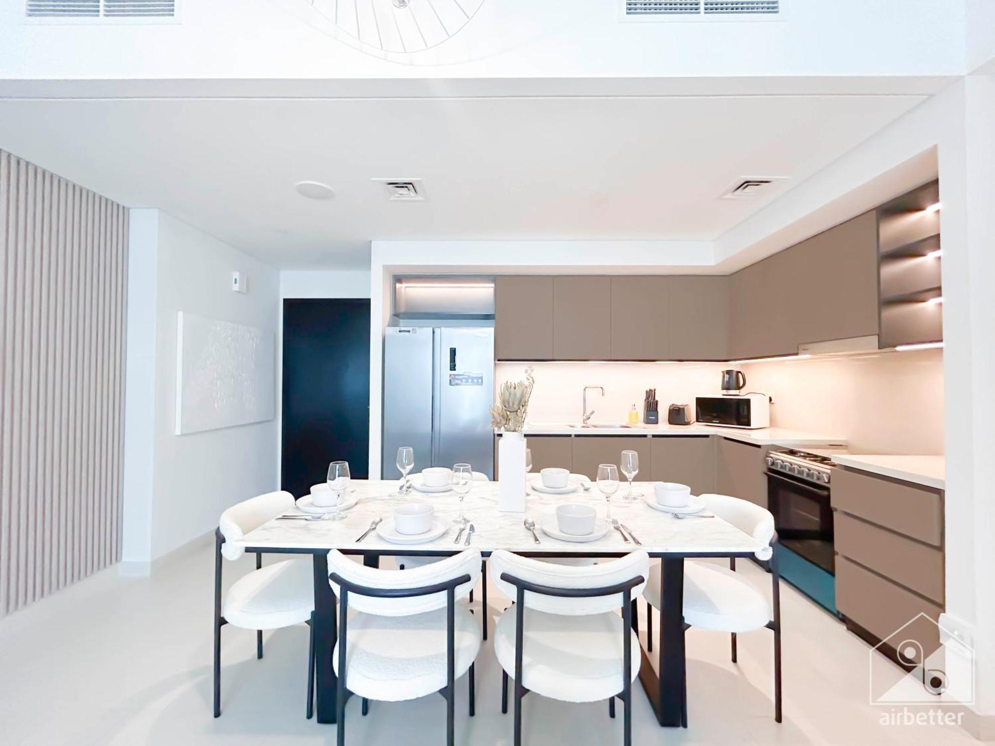 Luxury Burj Crown 4bedroom Balcony & Downtown View Daire *