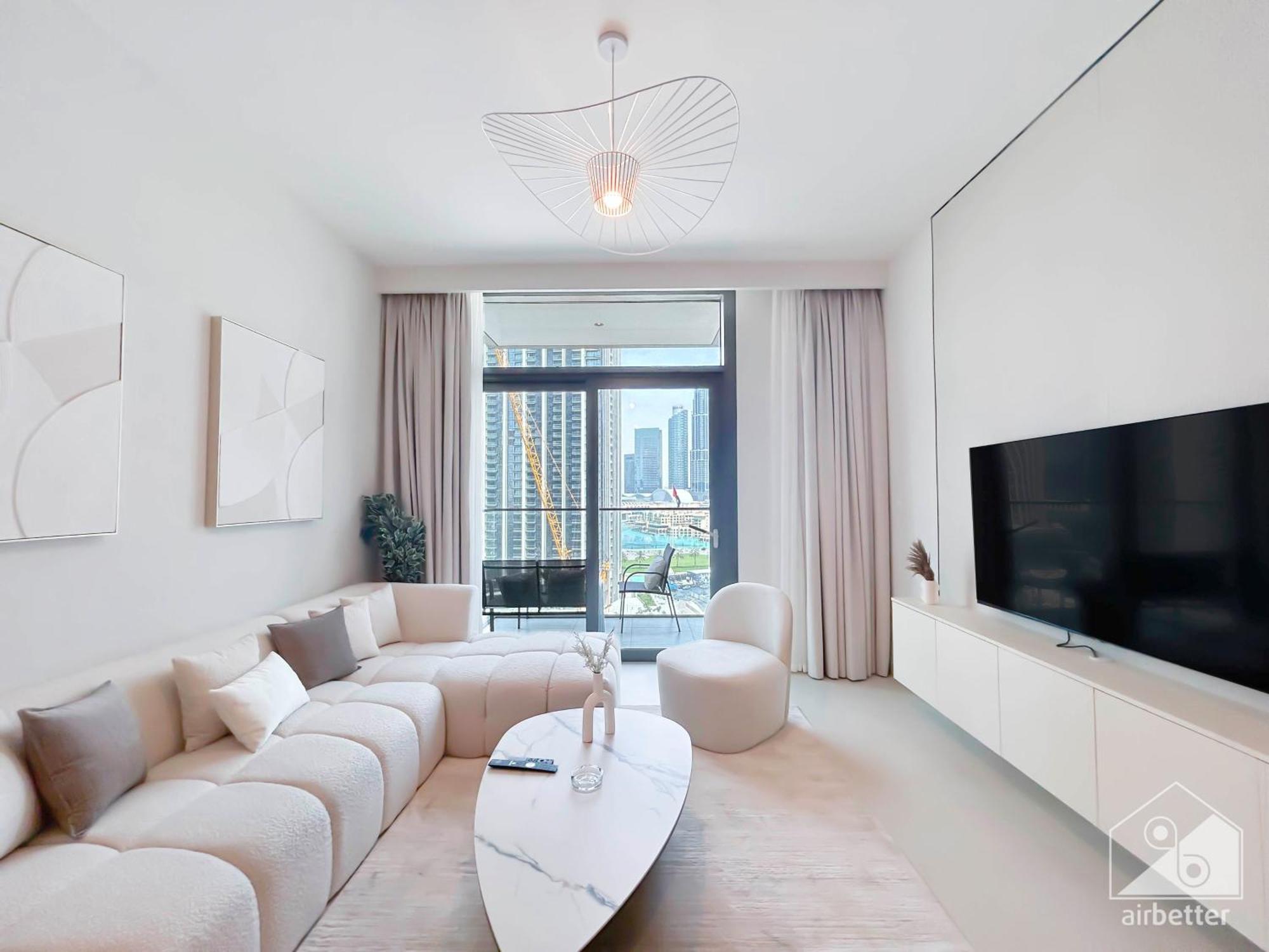 Daire Luxury Burj Crown 4bedroom Balcony & Downtown View