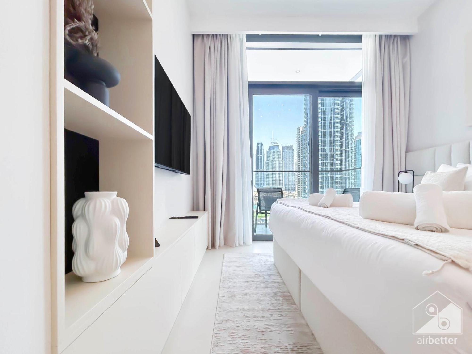 Daire Luxury Burj Crown 4bedroom Balcony & Downtown View *