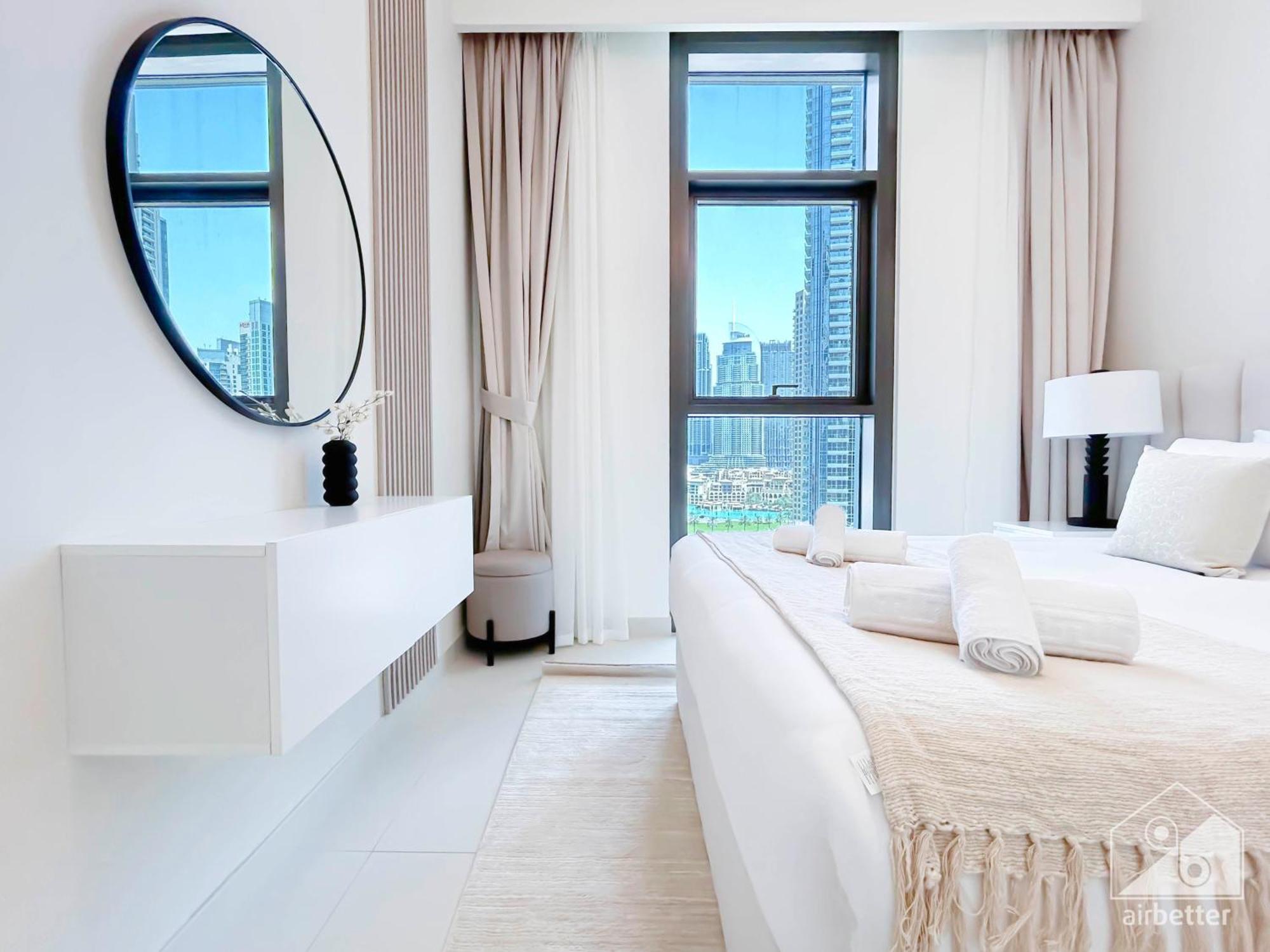 Luxury Burj Crown 4bedroom Balcony & Downtown View Daire *