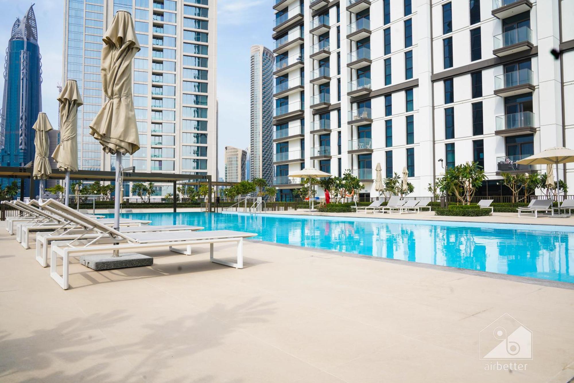 Luxury Burj Crown 4bedroom Balcony & Downtown View Daire *