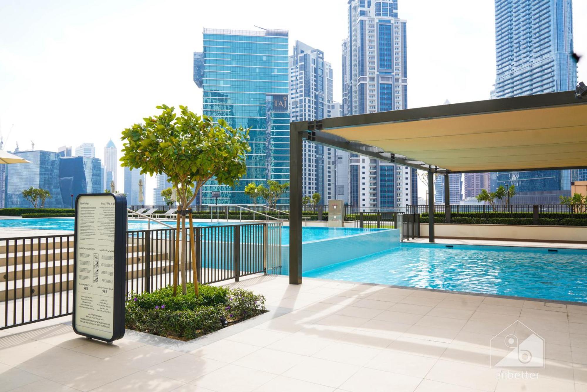 Luxury Burj Crown 4bedroom Balcony & Downtown View Daire Dubai
