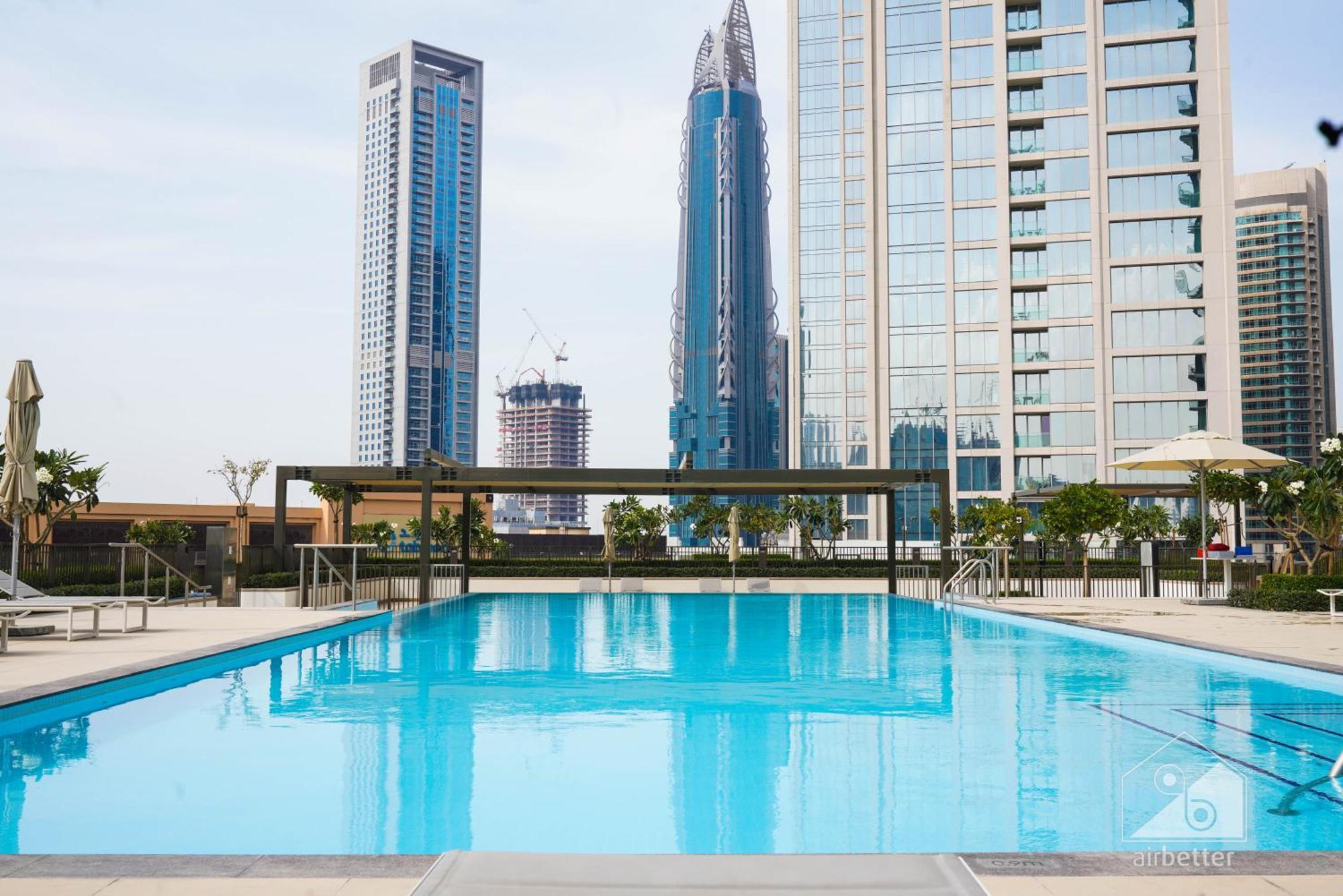 Daire Luxury Burj Crown 4bedroom Balcony & Downtown View *