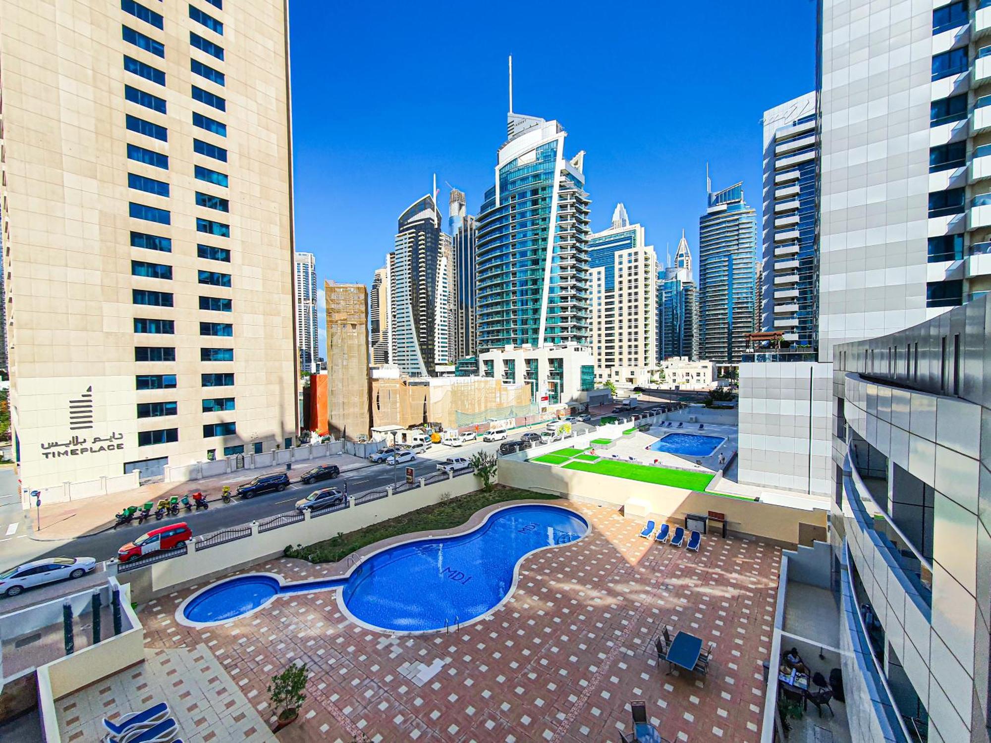 Apartment 1 Bedroom Facing Pool, Close To Metro Station Dubai