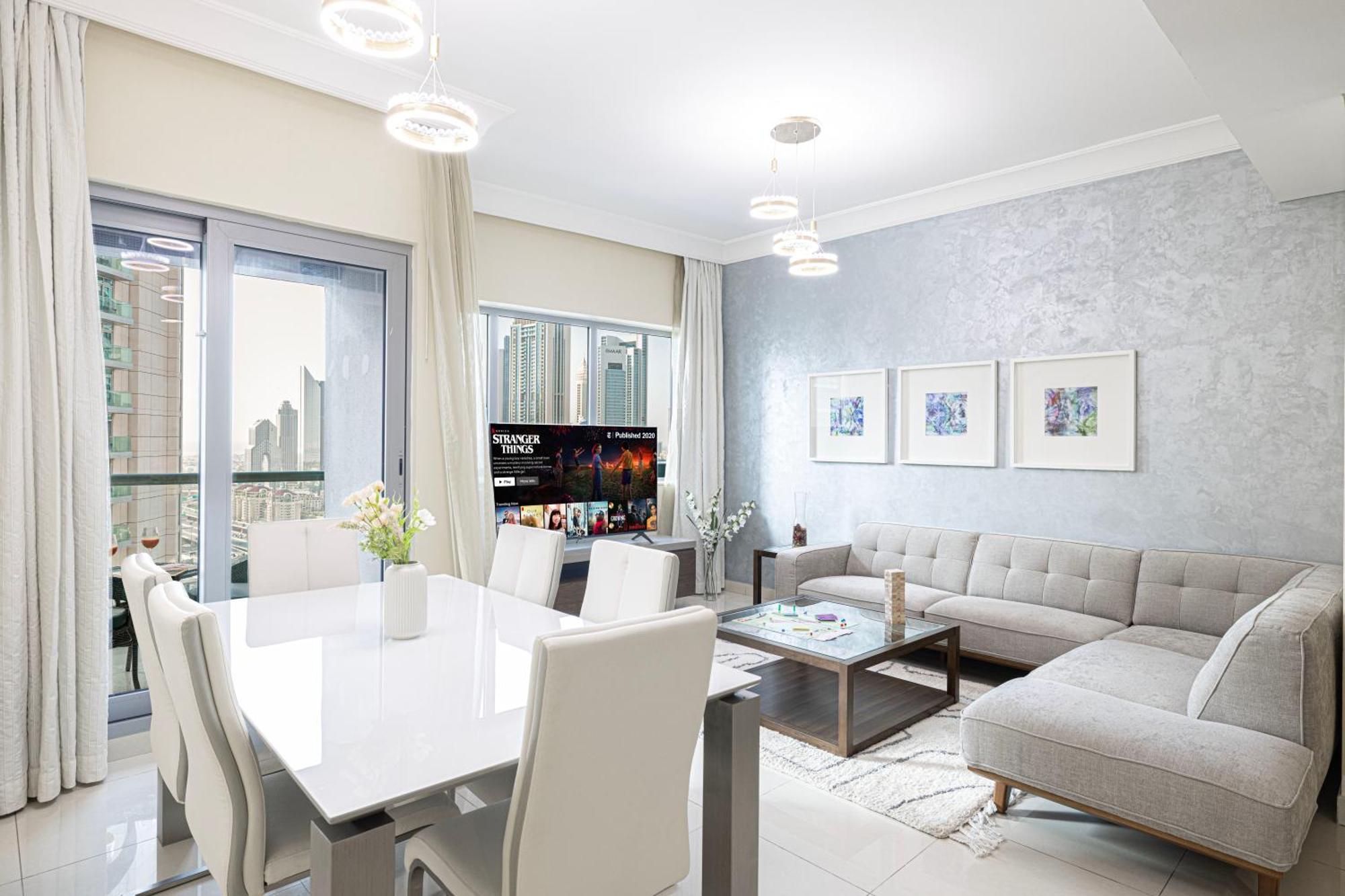 2 Minute Walk To Mall - 3 Bedroom Burj Khalifa View With Pool And Daire