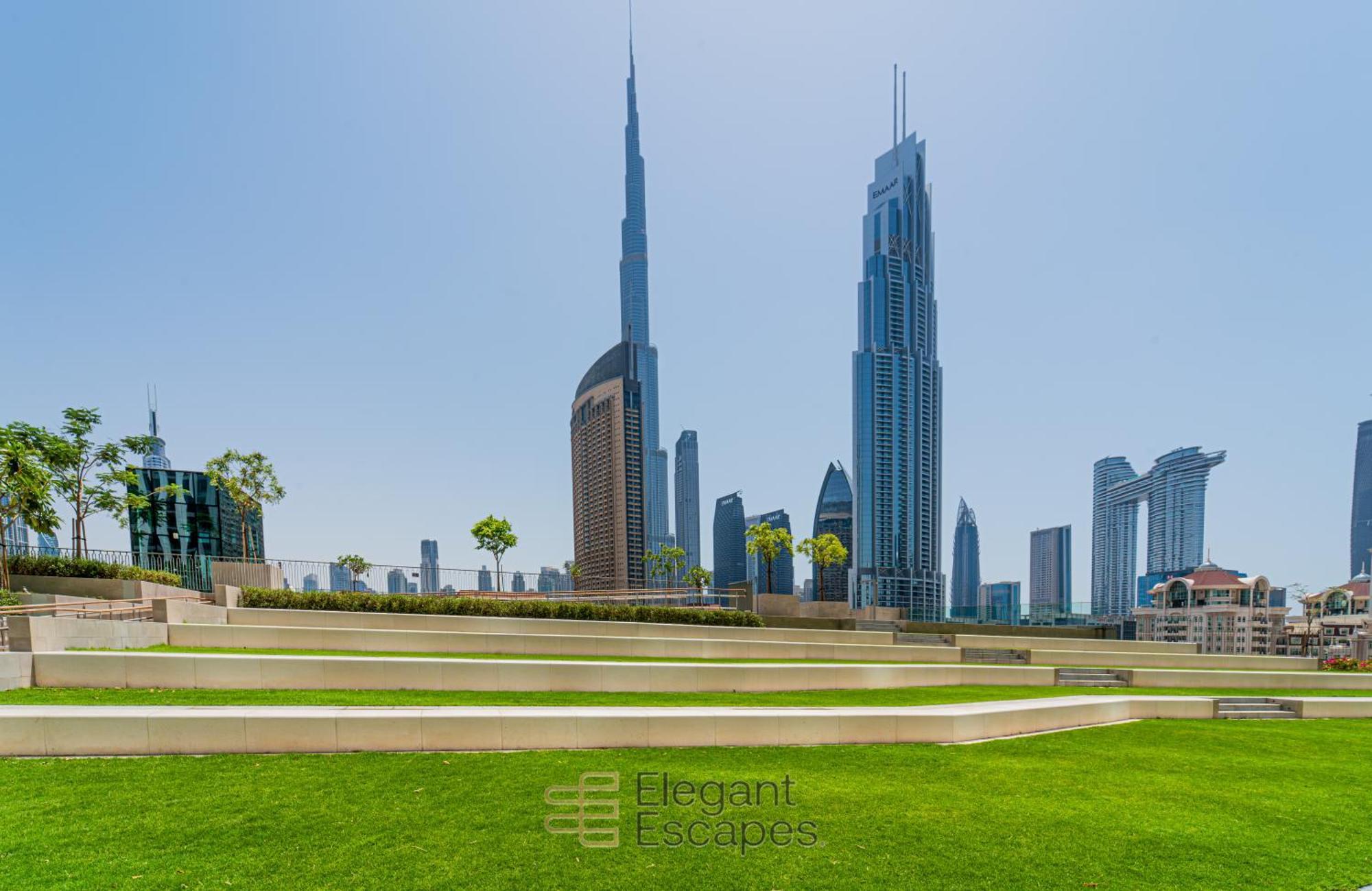 Apartment Elegant Escapes - 3b Burj View, Direct Mall Access Dubai