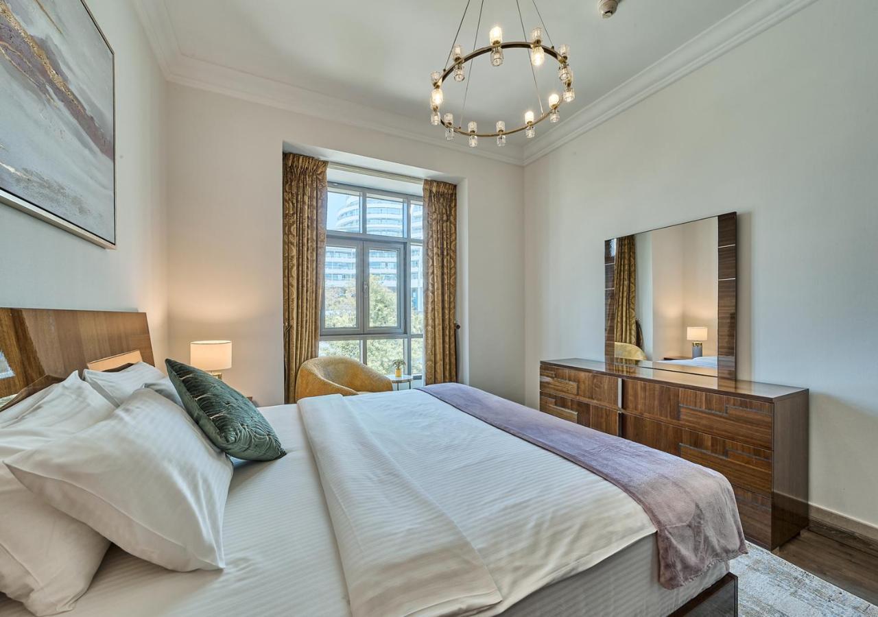 Burj Khalifa Partial View Peak Living Luxury 2br Souk Al-bahar Beside Mall-golden Homes Apartment Dubai