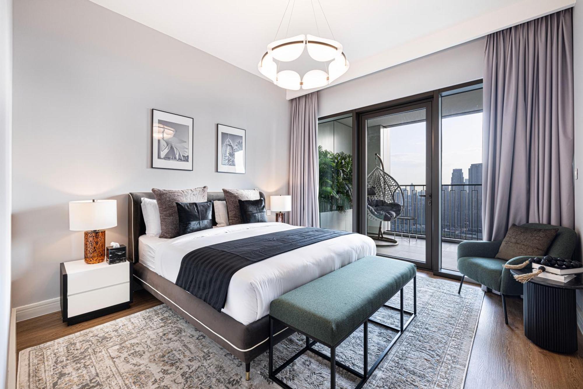 Magnificent - Luxurious 3+ 1 Bedroom With Burj Khalifa View Apartamento