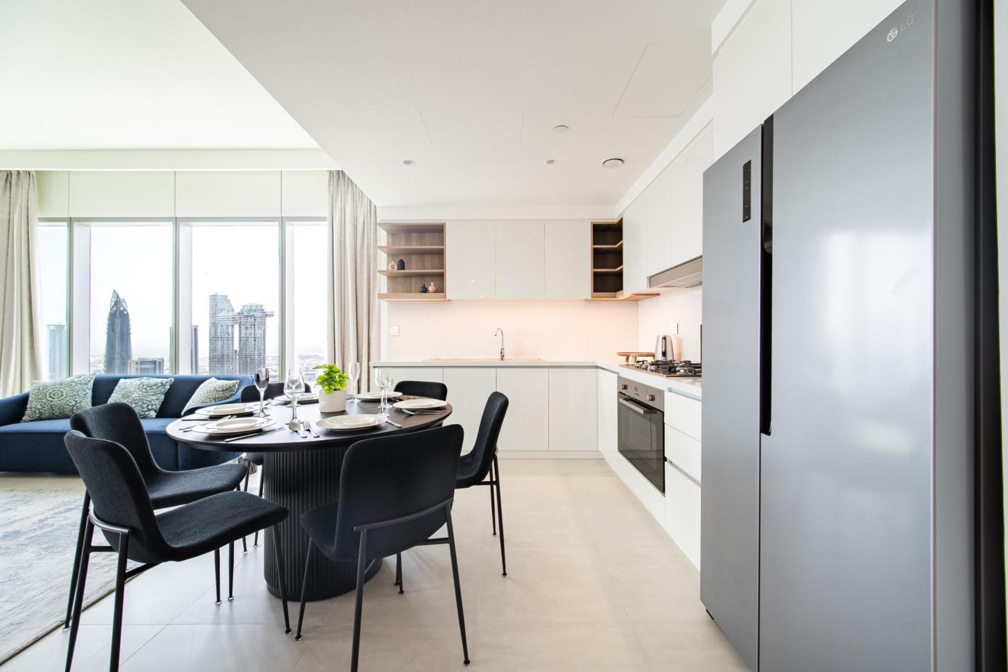 Apartment Elegant Escapes - 3b Burj View, Direct Mall Access *