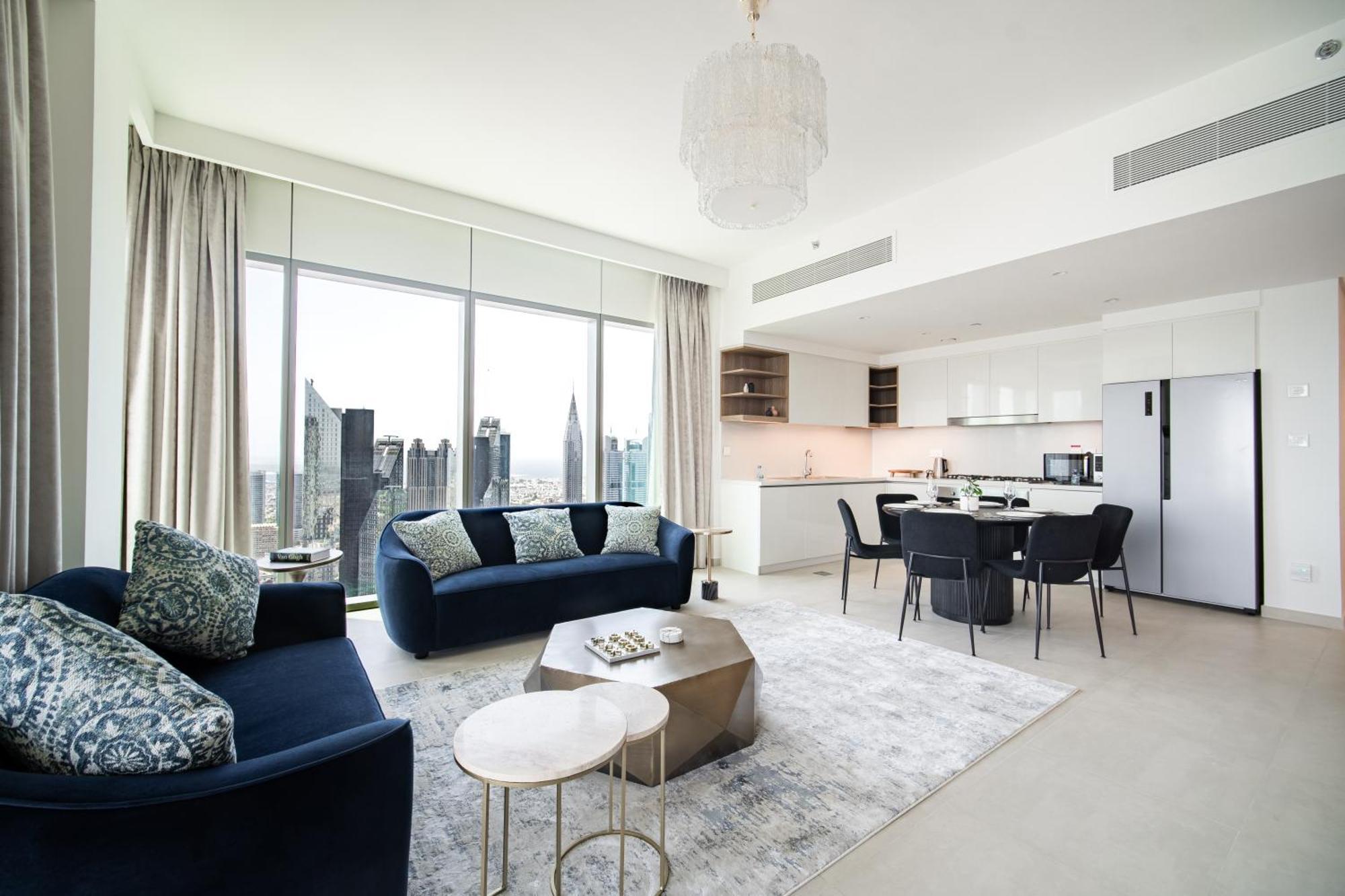 Elegant Escapes - 3b Burj View, Direct Mall Access *