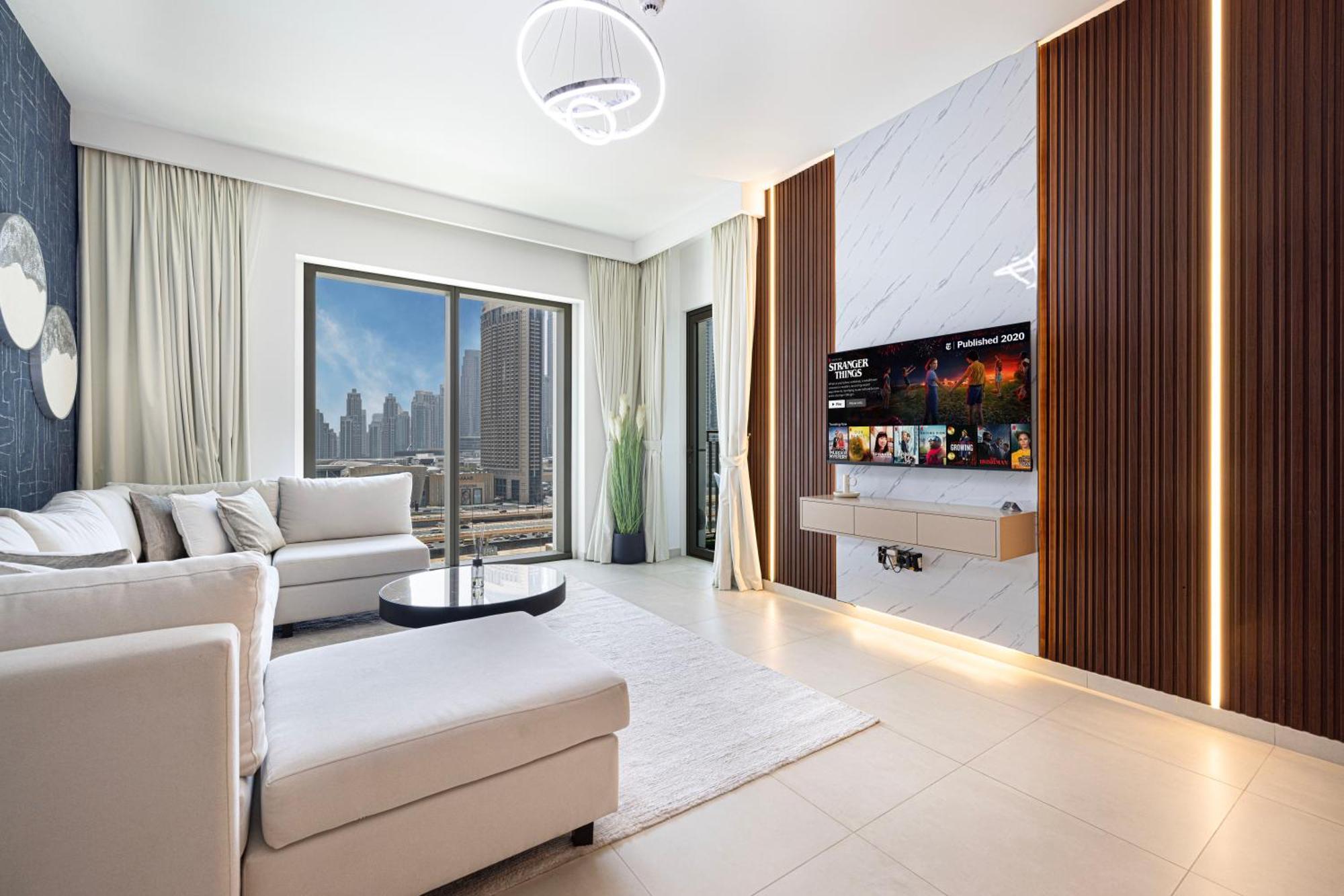 Full Burj Khalifa View 2br With Mall Connection In Downtown Apartment *